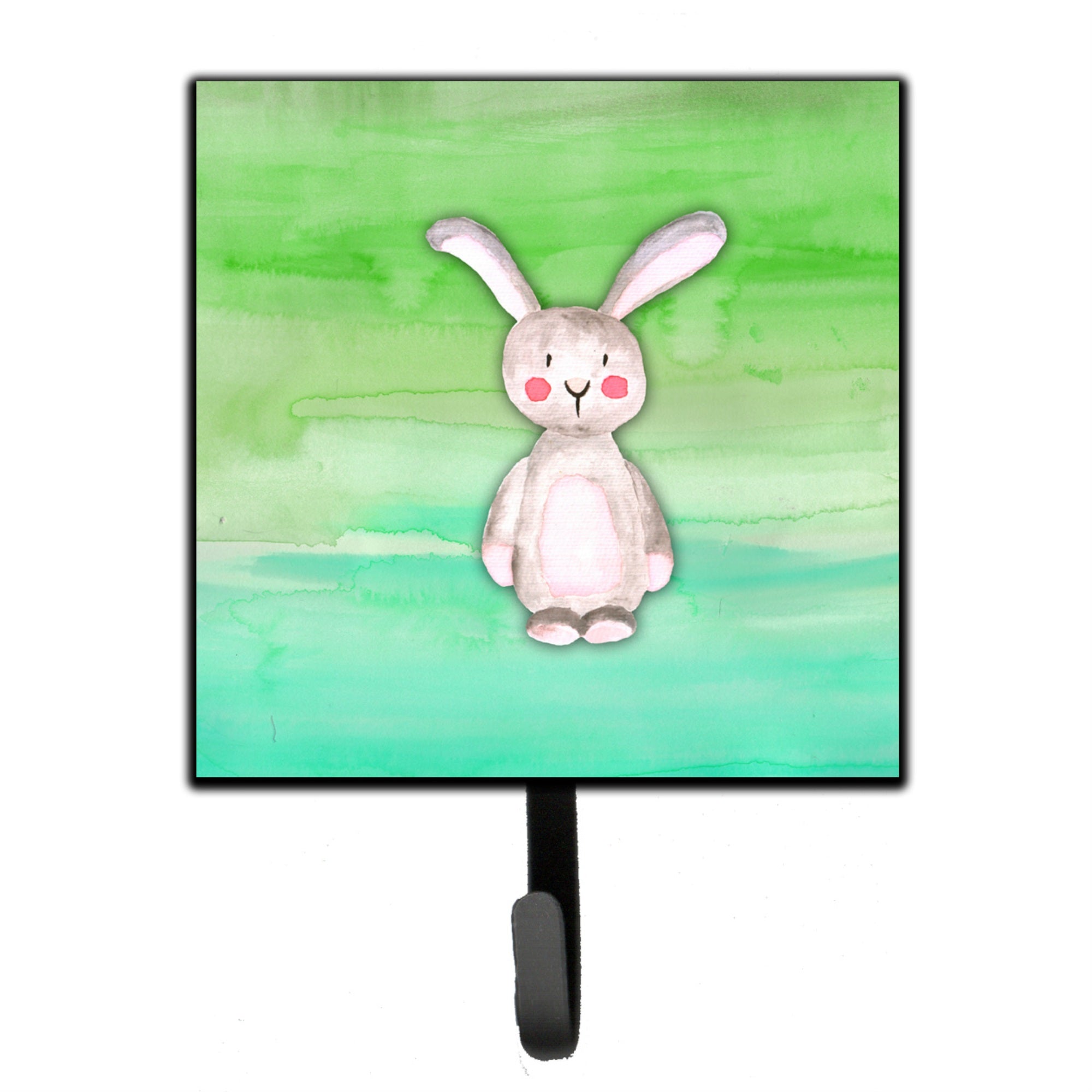 Caroline'S Treasures Bunny Rabbit Watercolor Wall Hook, Small, Multicolor