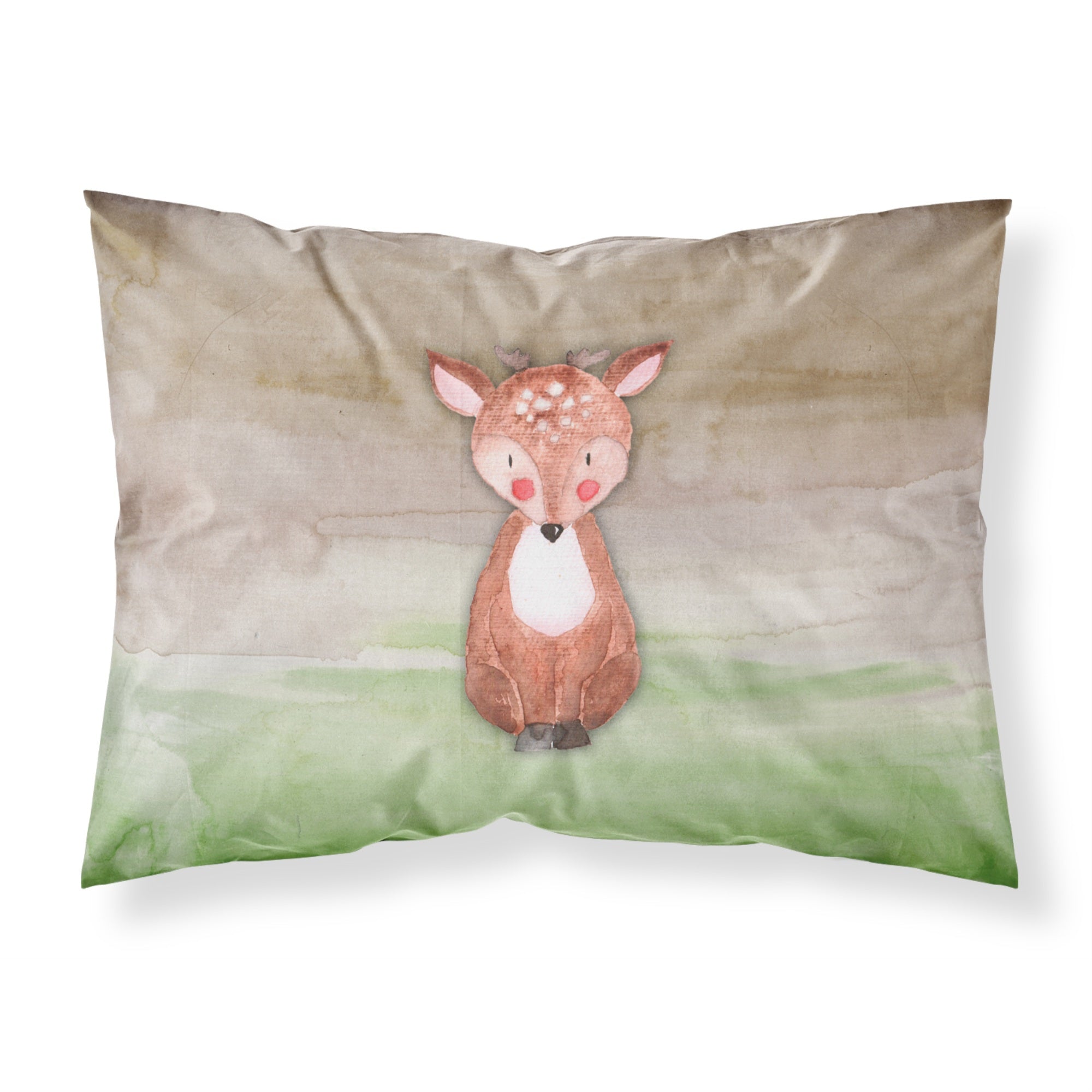 Caroline'S Treasures Baby Deer Watercolor Pillowcase, Standard, Multicolor