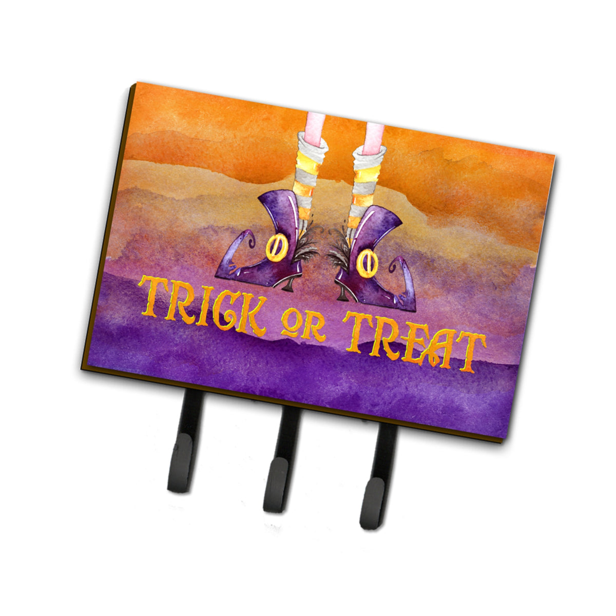 Caroline'S Treasures Halloween Trick Witches Feet Leash Or Key Holder Hooks, Multicolor