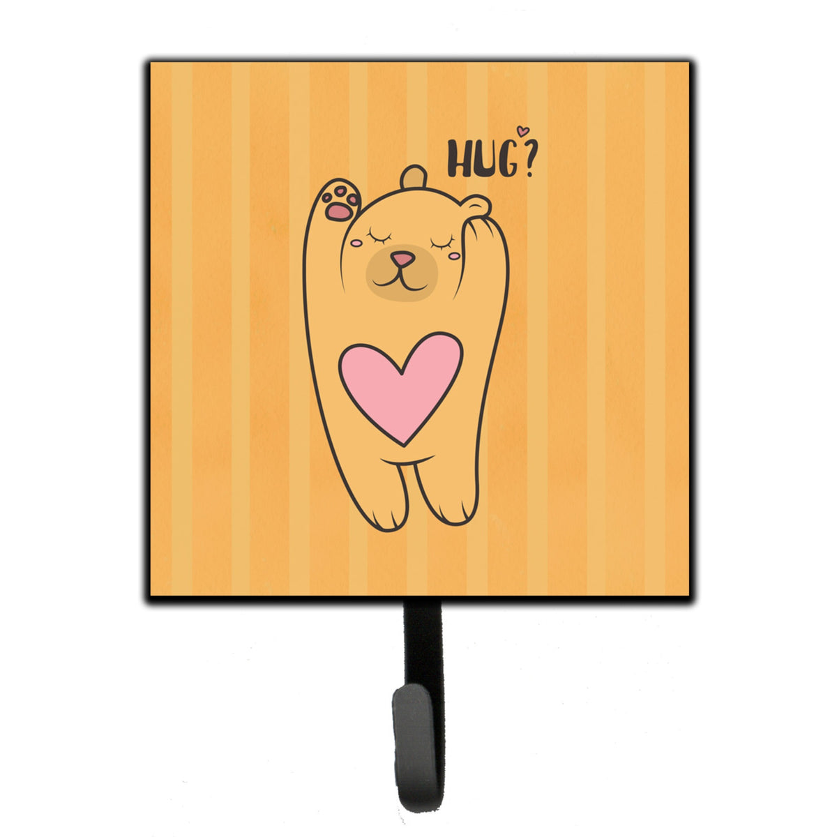 Caroline'S Treasures Nursery Hug Bear Leash Or Key Holder Hooks, Multicolor