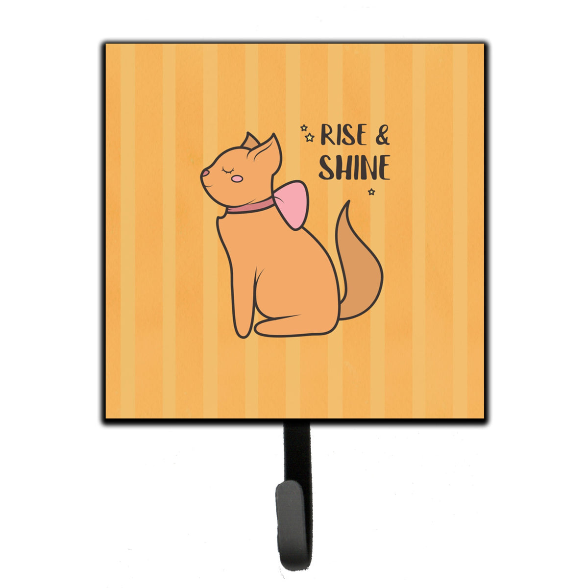 Caroline'S Treasures Nursery Rise And Shine Cat Leash Or Key Holder Hooks, Multicolor