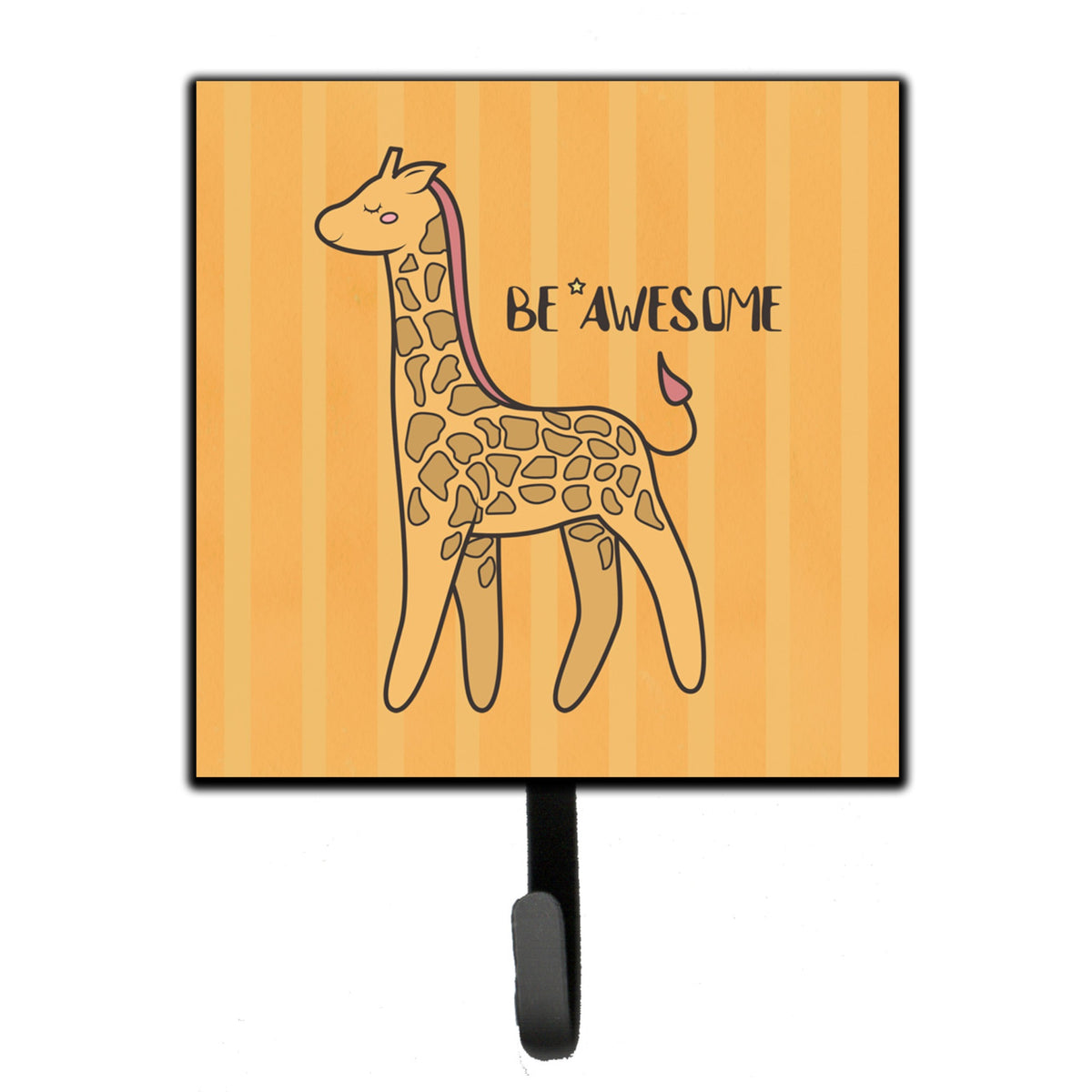 Caroline'S Treasures Nursery Be Awesome Griaffe Leash Or Key Holder Hooks, Multicolor