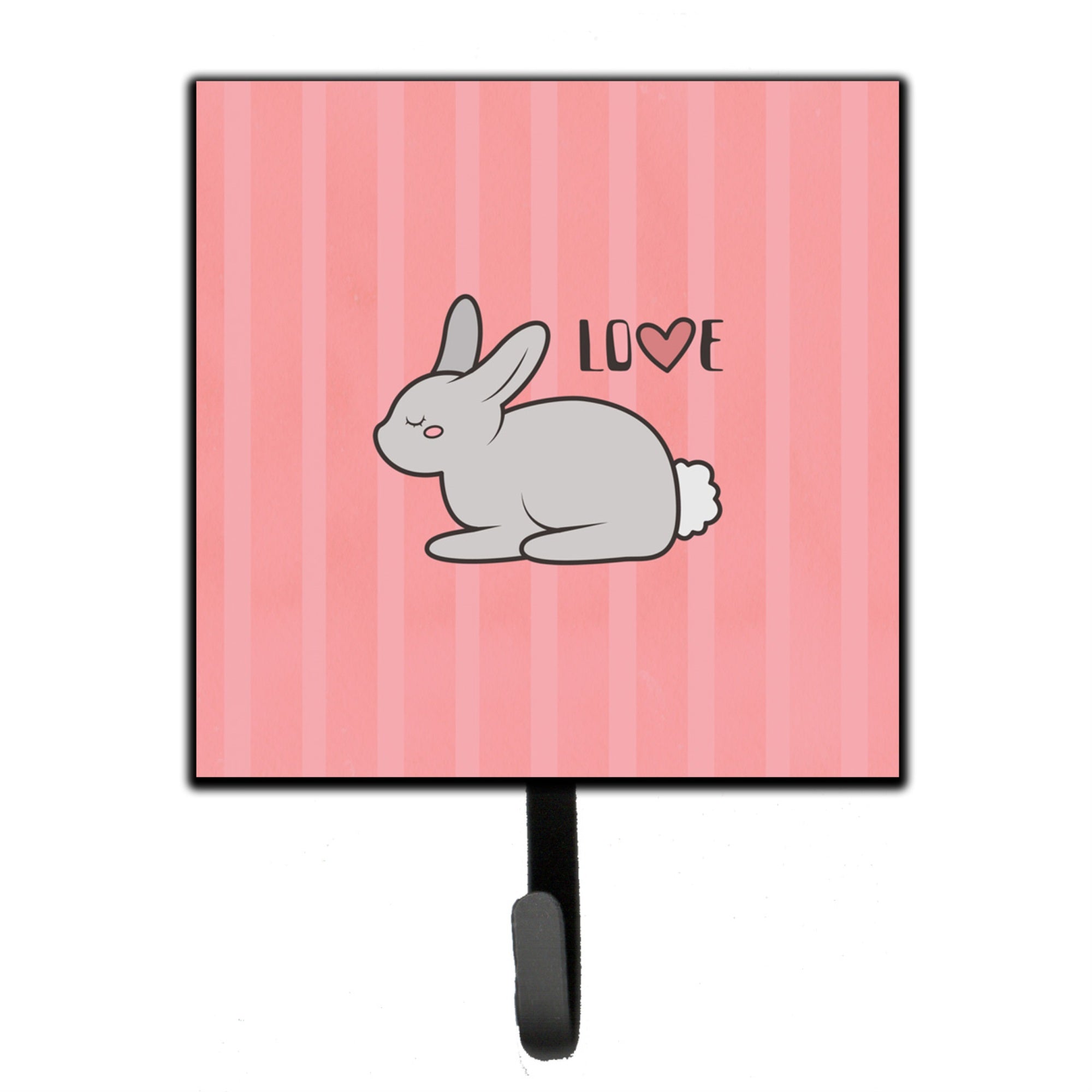 Caroline'S Treasures Nursery Love Bunny Rabbit Leash Or Key Holder Hooks, Multicolor