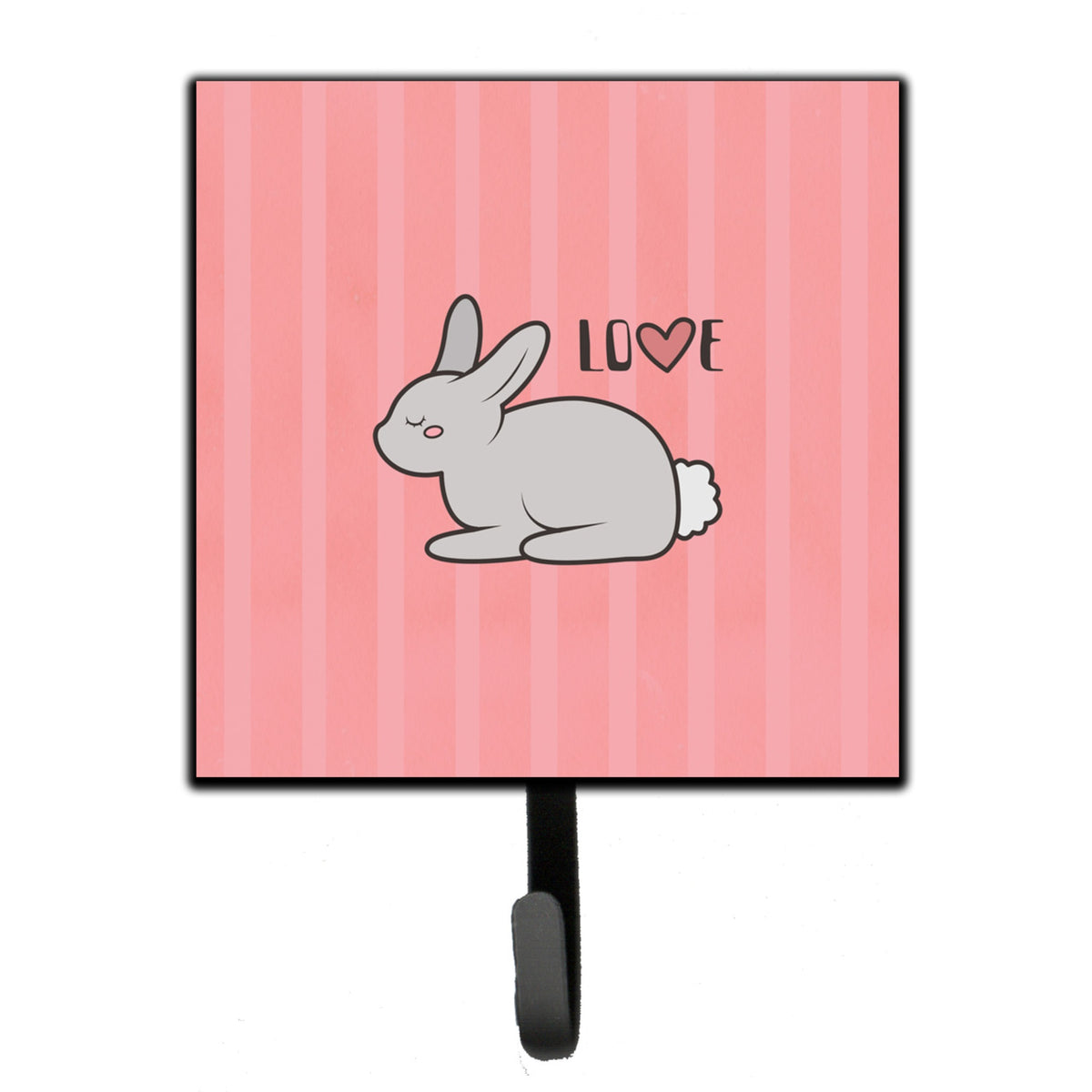 Caroline'S Treasures Nursery Love Bunny Rabbit Leash Or Key Holder Hooks, Multicolor