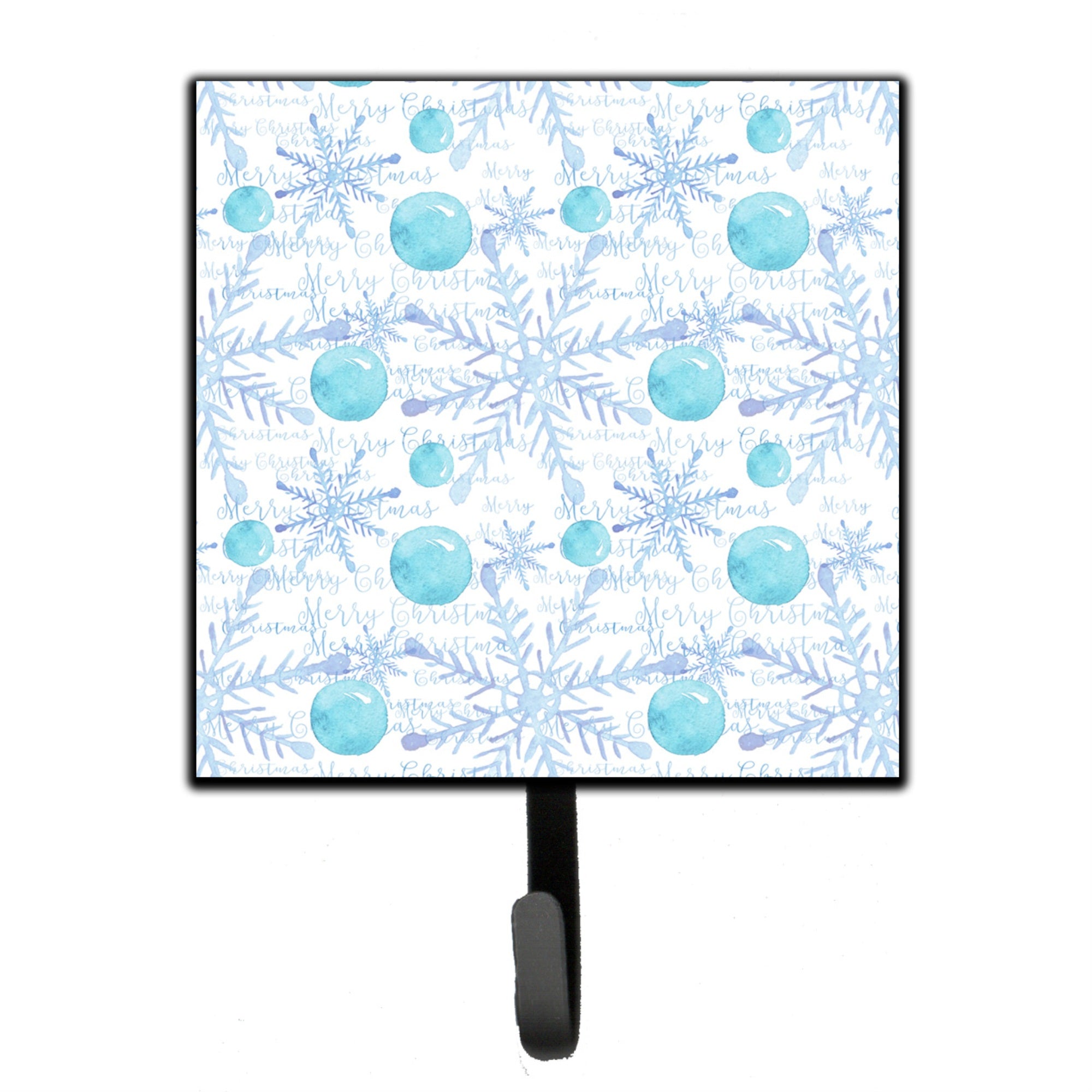 Caroline'S Treasures Winter Snowflakes On White Wall Hook, Small, Multicolor