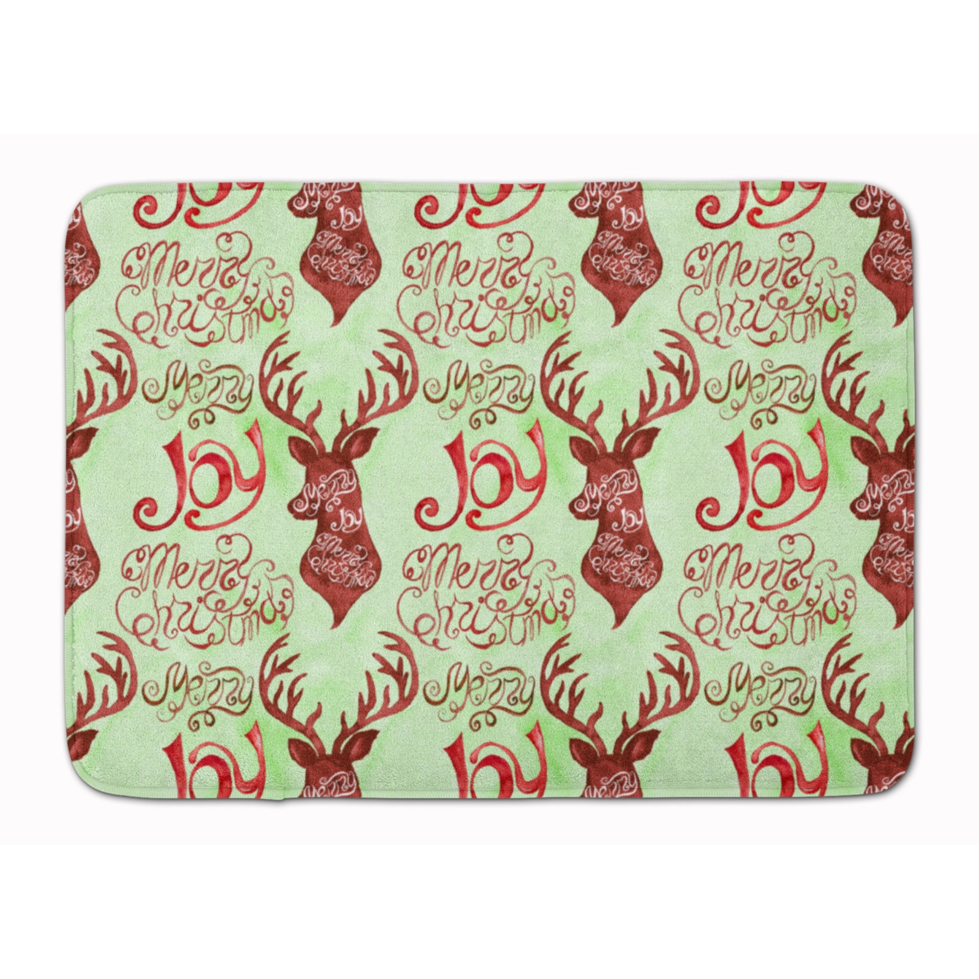 Caroline'S Treasures Merry Christmas Joy Reindeer Floor Mat, 19 H X 27 W, Multicolor