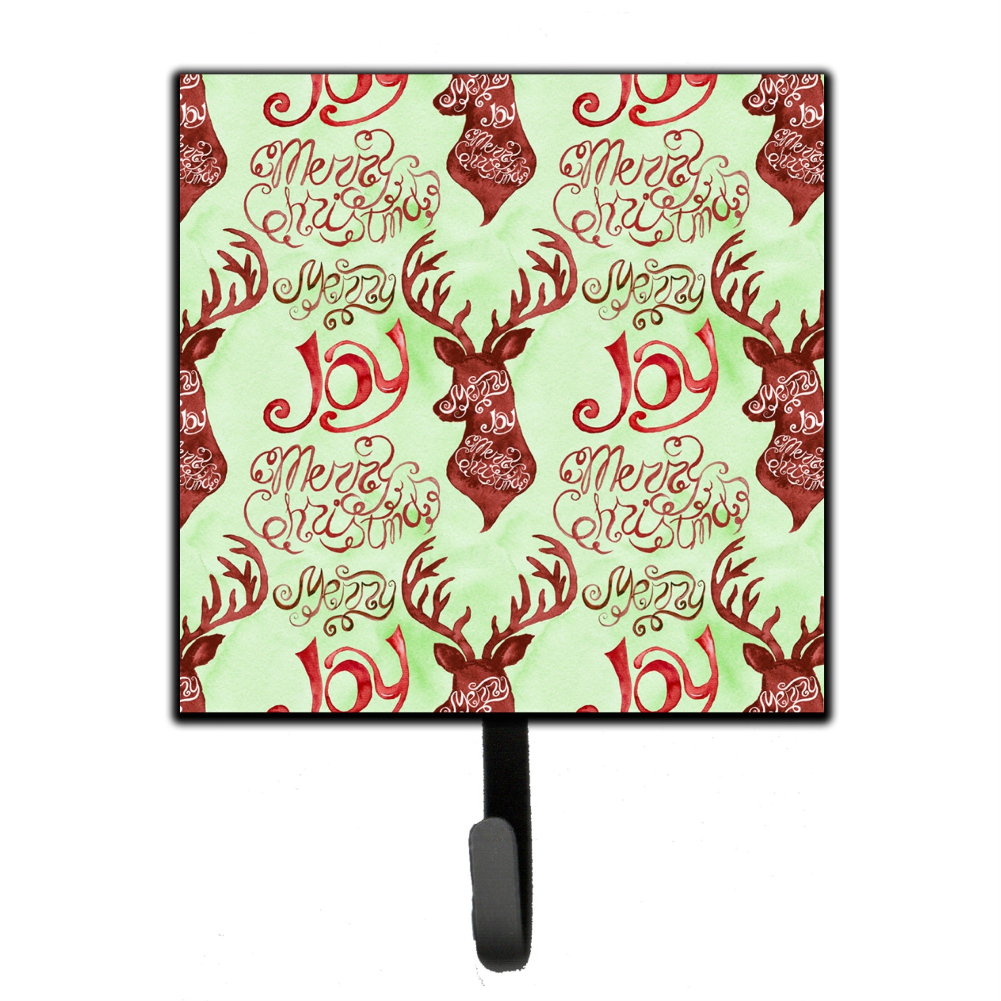 Caroline'S Treasures Merry Christmas Joy Reindeer Wall Hook, Small, Multicolor