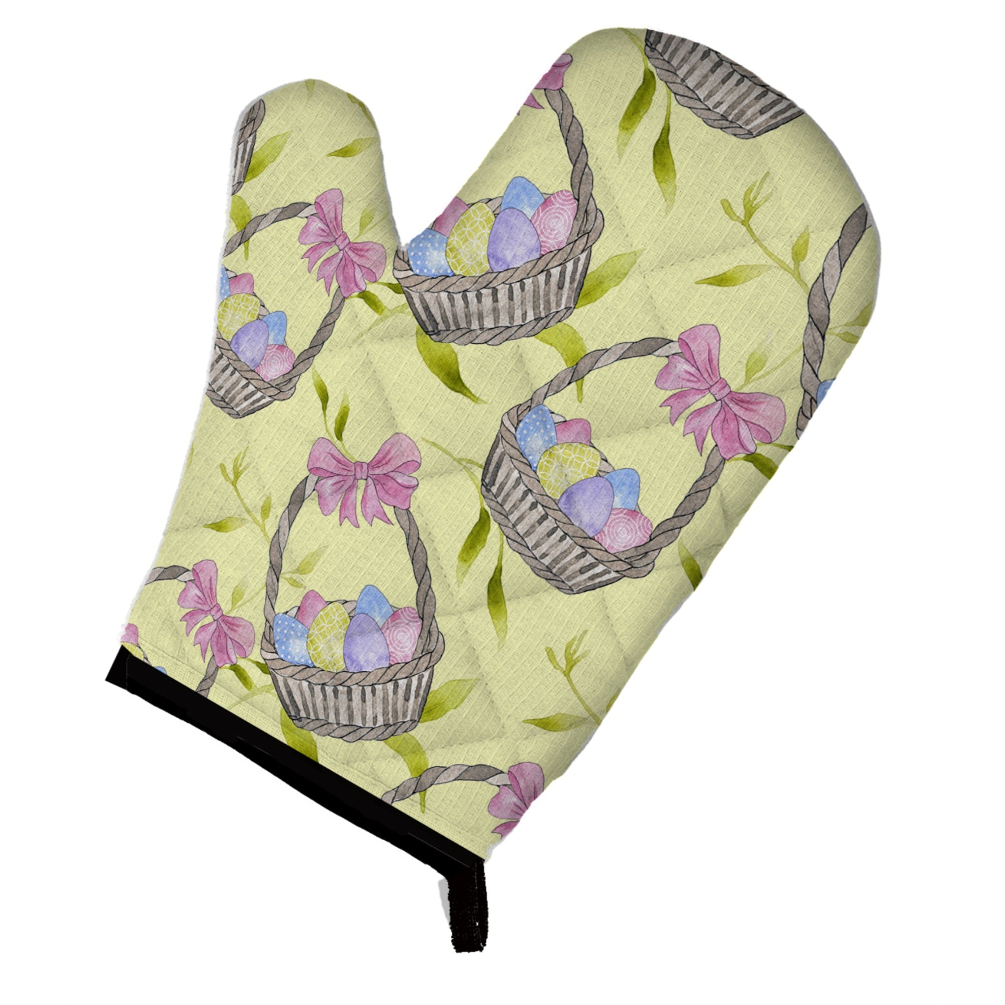 Caroline'S Treasures Easter Basket And Eggs Decorated Oven Mitt, 12 X 8.5, Multicolor