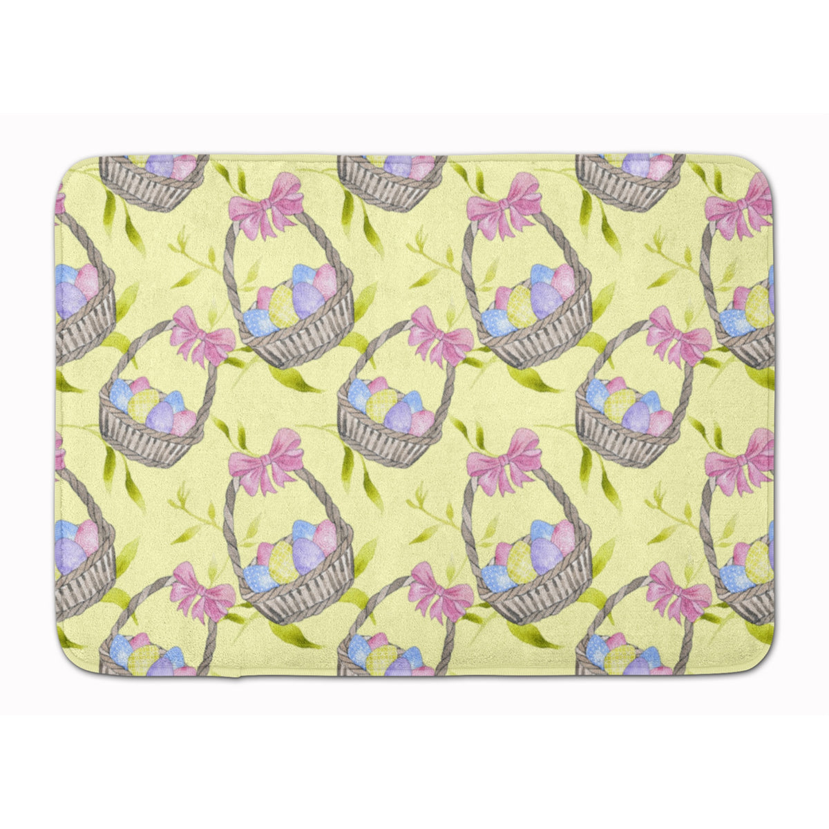 Caroline'S Treasures Easter Basket And Eggs Floor Mat, 19 H X 27 W, Multicolor