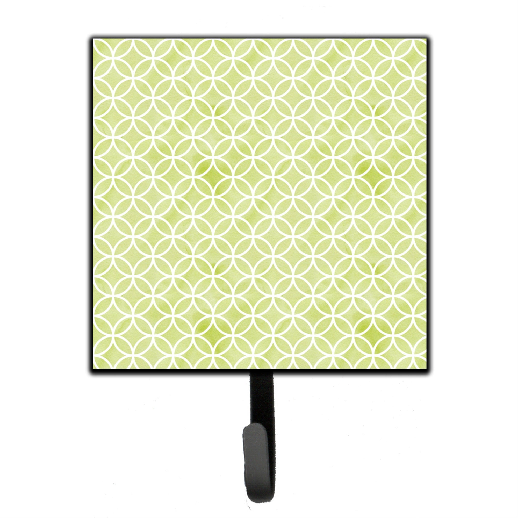 Caroline'S Treasures Geometric Circles On Green Watercolor Wall Hook, Small, Multicolor