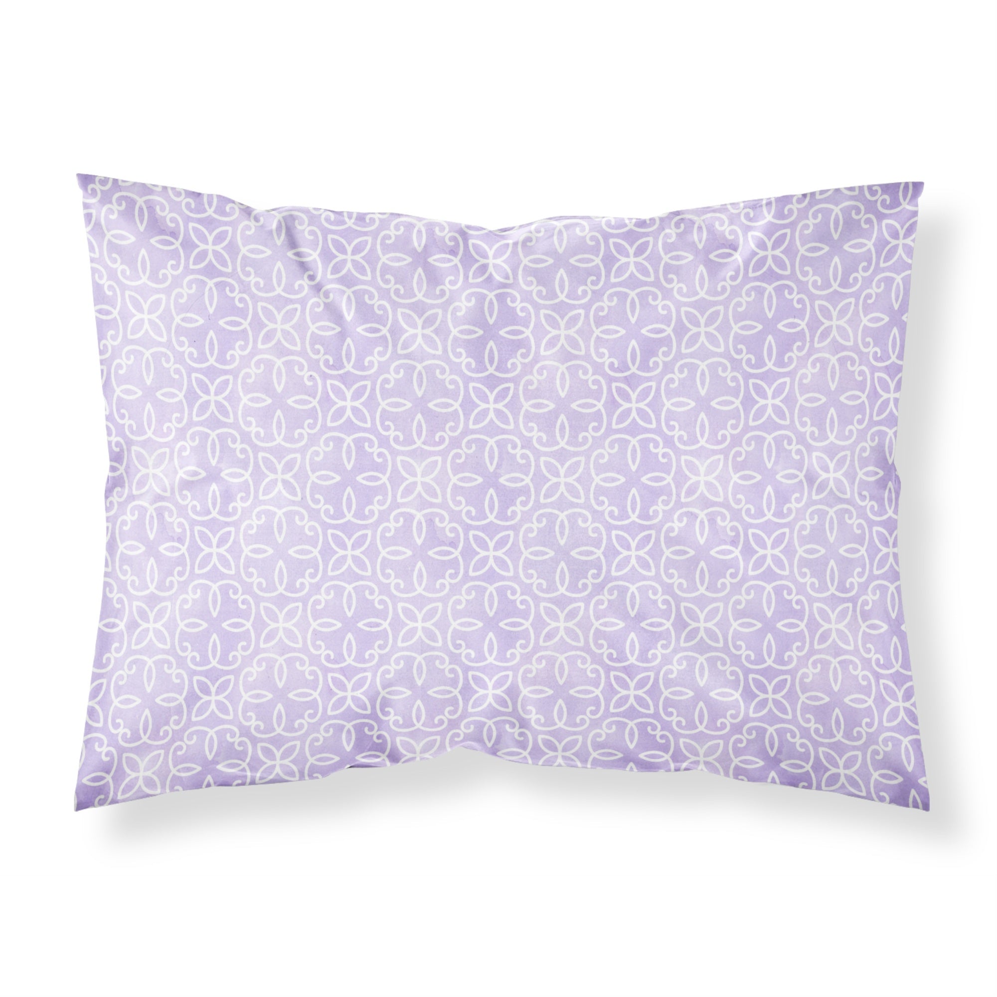 Caroline'S Treasures Geometric Circles On Purple Watercolor Pillowcase, Standard, Multicolor