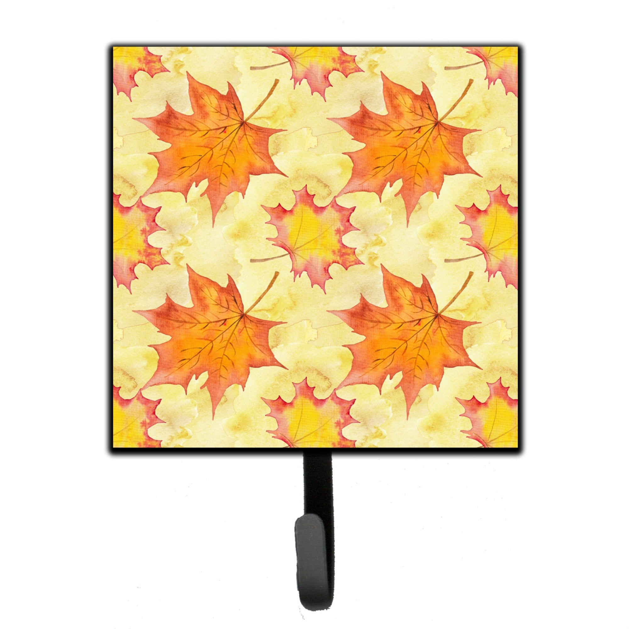 Caroline'S Treasures Fall Leaves Scattered Wall Hook, Small, Multicolor