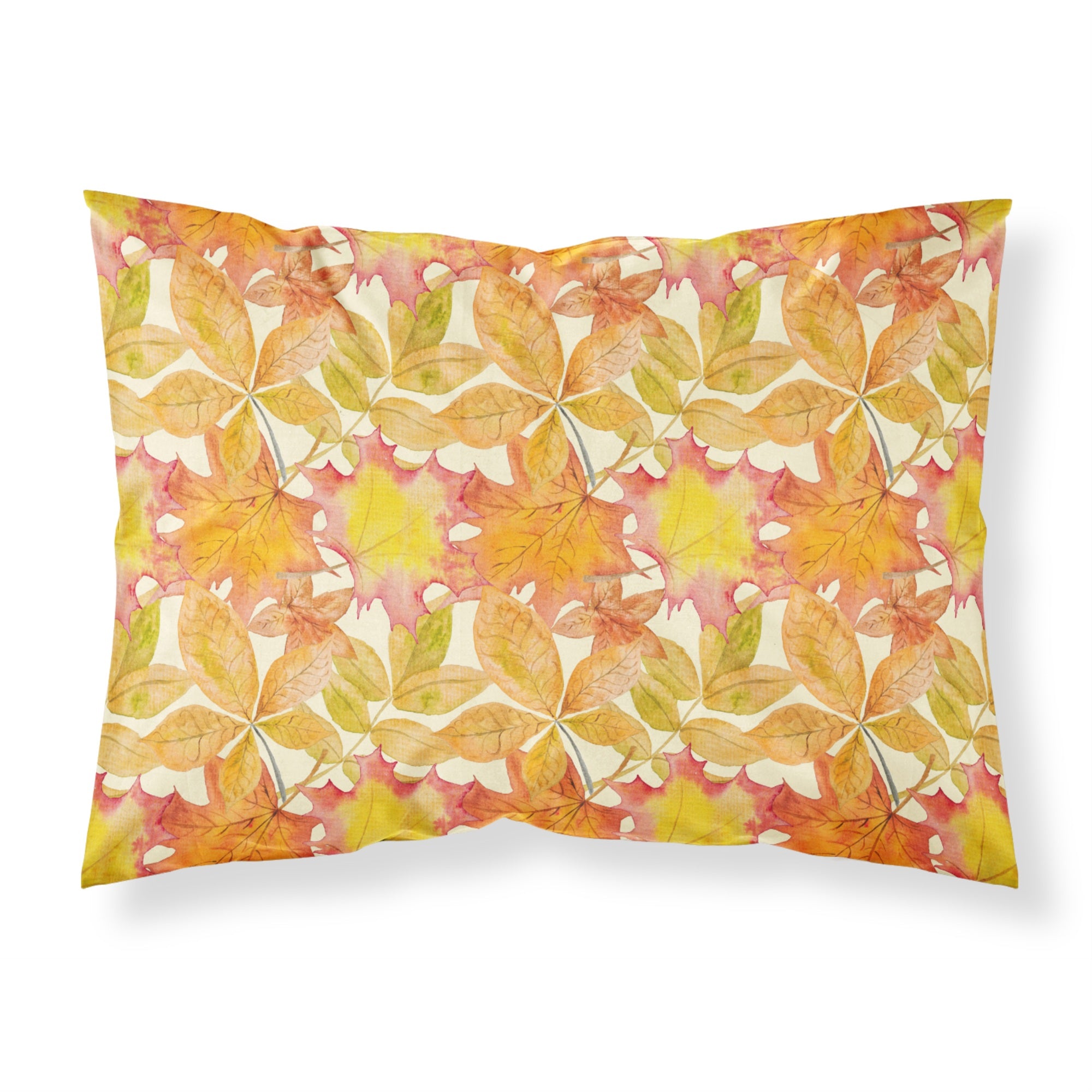 Caroline'S Treasures Fall Leaves Watercolor Pillowcase, Standard, Multicolor