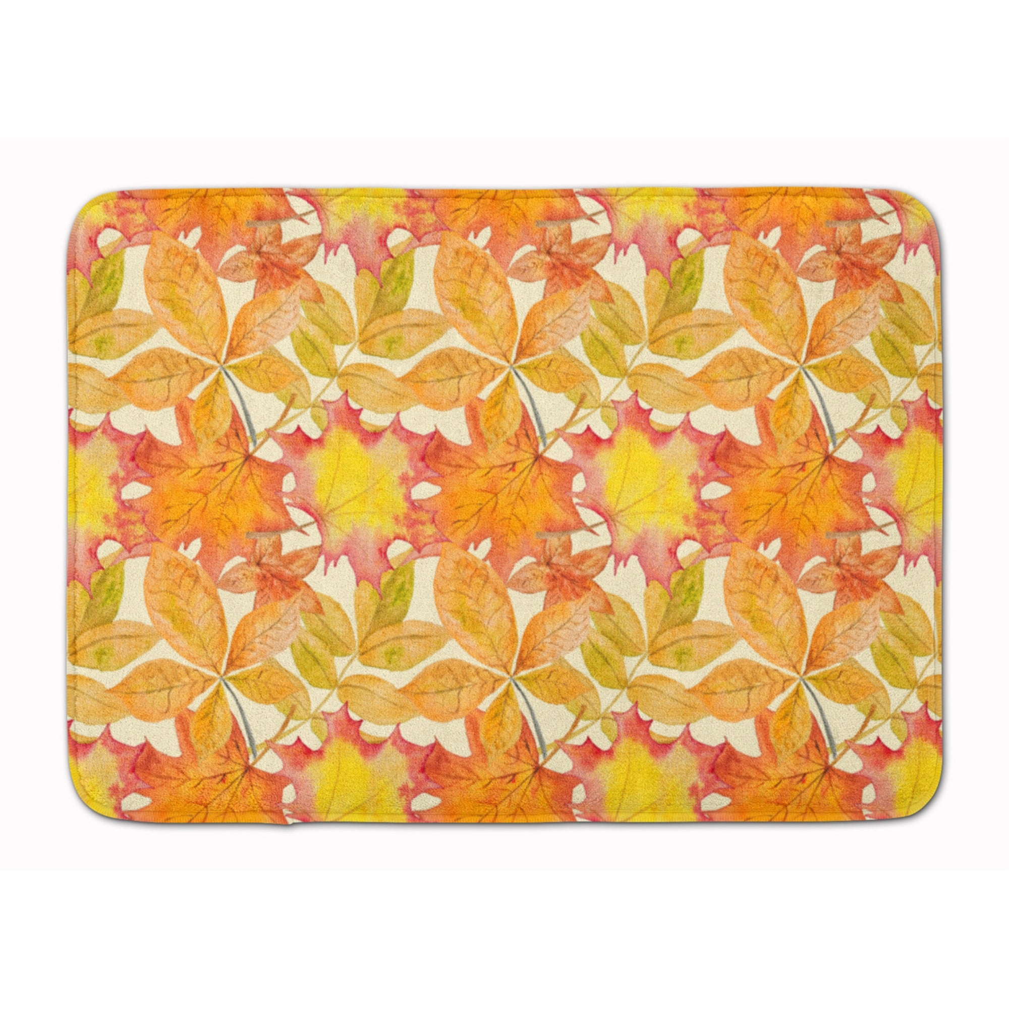 Caroline'S Treasures Fall Leaves Watercolor Floor Mat, 19 H X 27 W, Multicolor