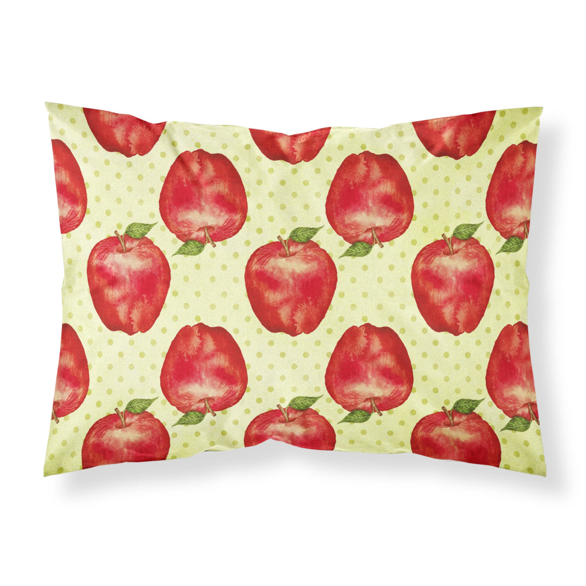 Caroline'S Treasures Watercolor Apples And Polkadots Pillowcase, Standard, Multicolor