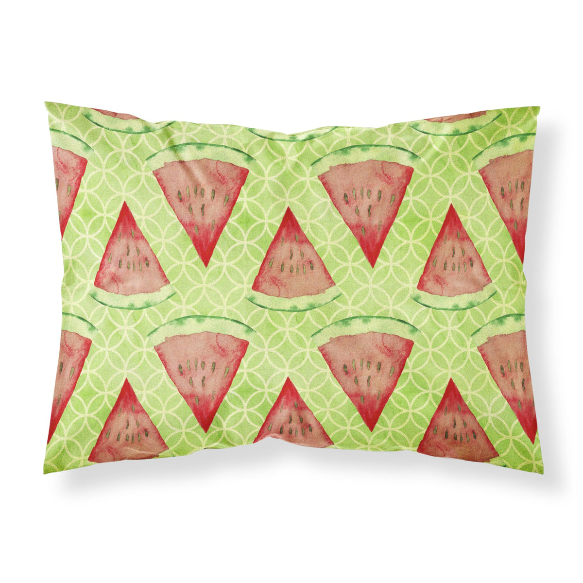 Caroline'S Treasures Watercolor Watermelon Printed, Polyester, 250 Thread Count, Envelope Closure Pillowcase, Multicolor