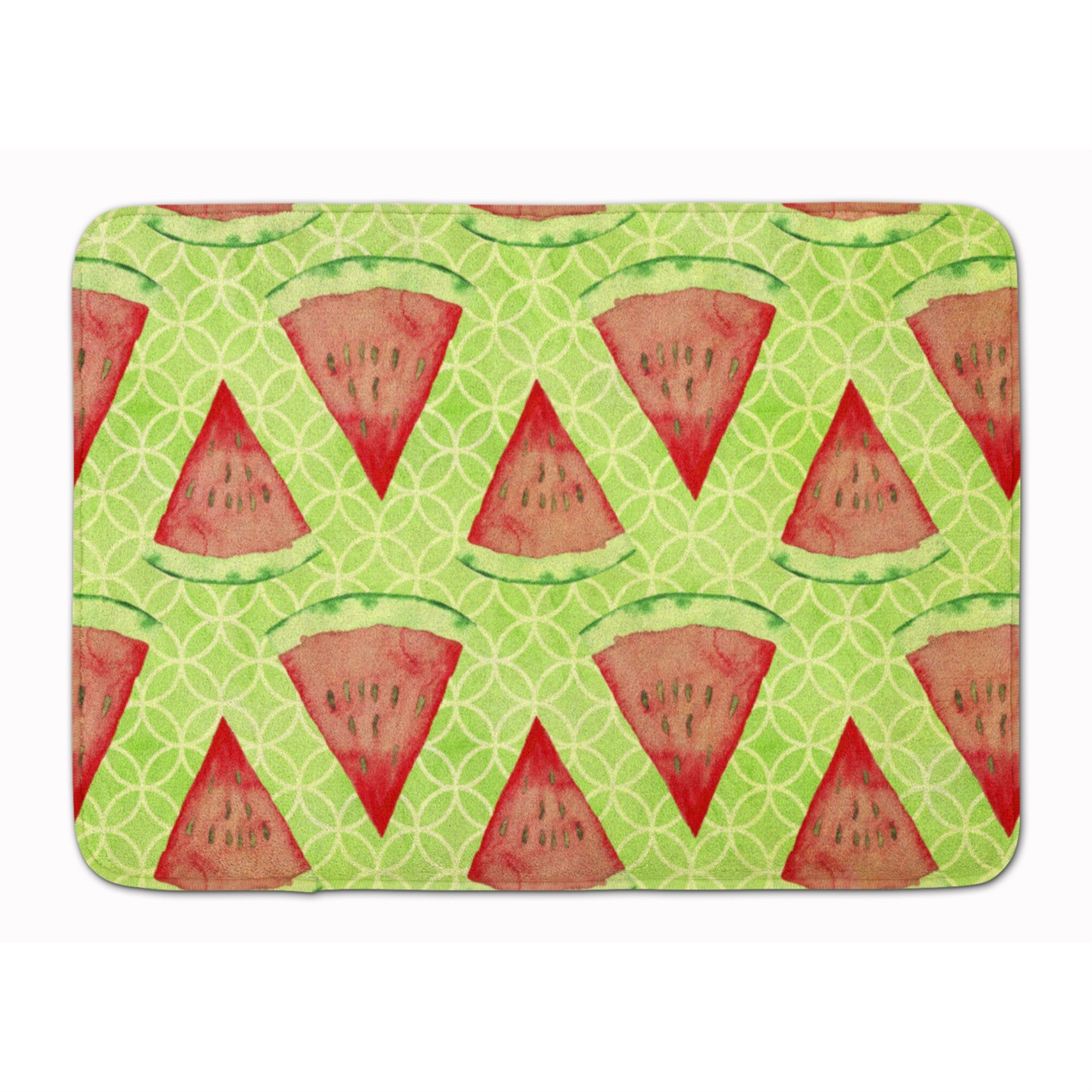 Caroline'S Treasures Watercolor Watermelon Floor Mat, 19 H X 27 W, Multicolor