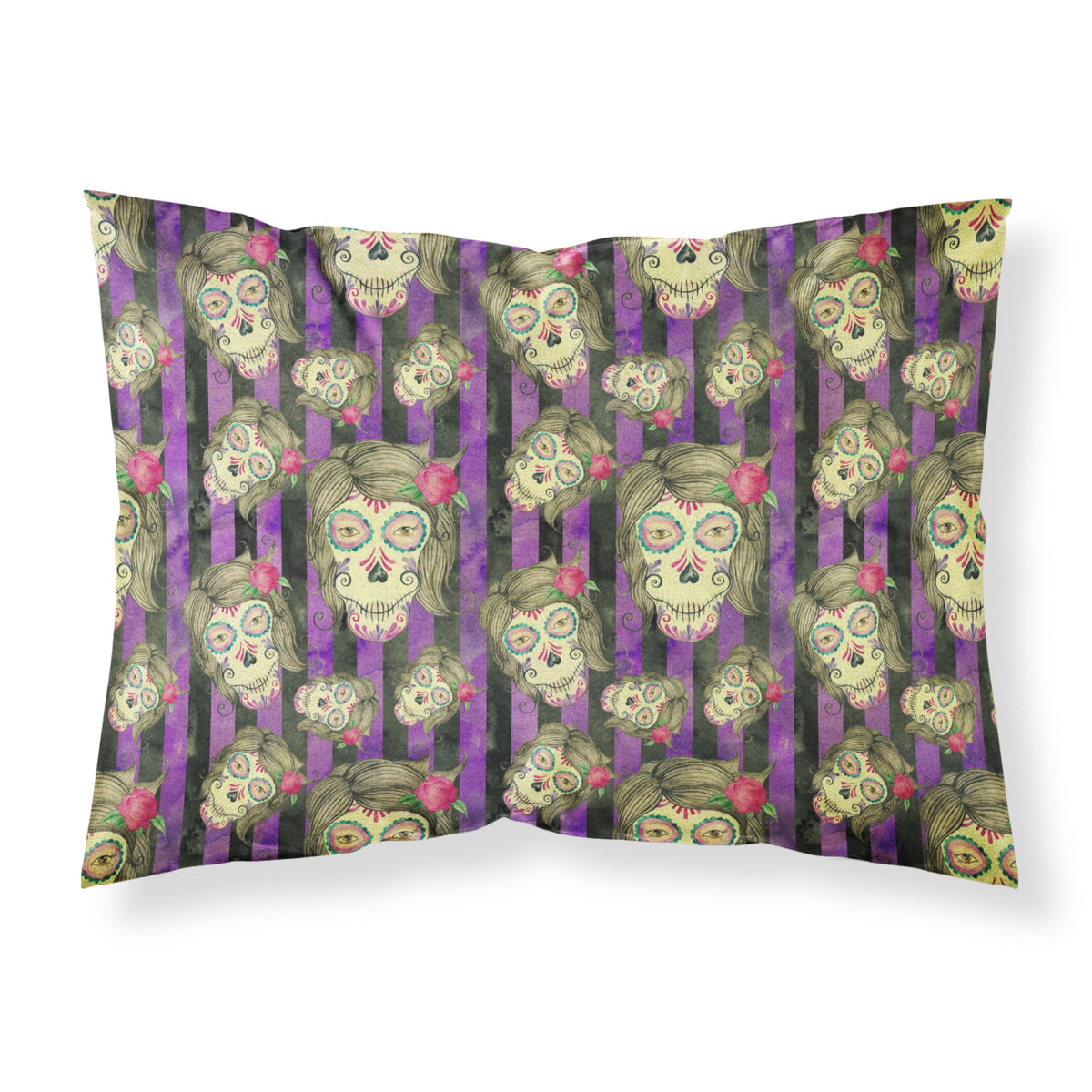 Caroline'S Treasures Watecolor Day Of The Dead Halloween Pillowcase, Standard, Multicolor