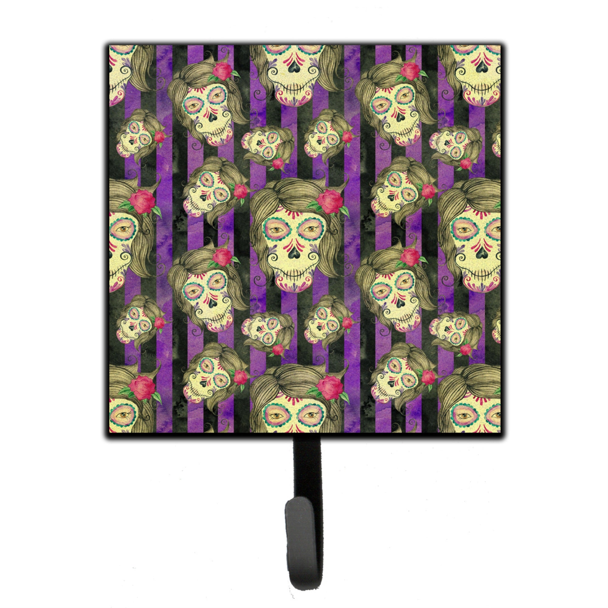 Caroline'S Treasures Watercolor Day Of The Dead Halloween Wall Hook, Small, Multicolor