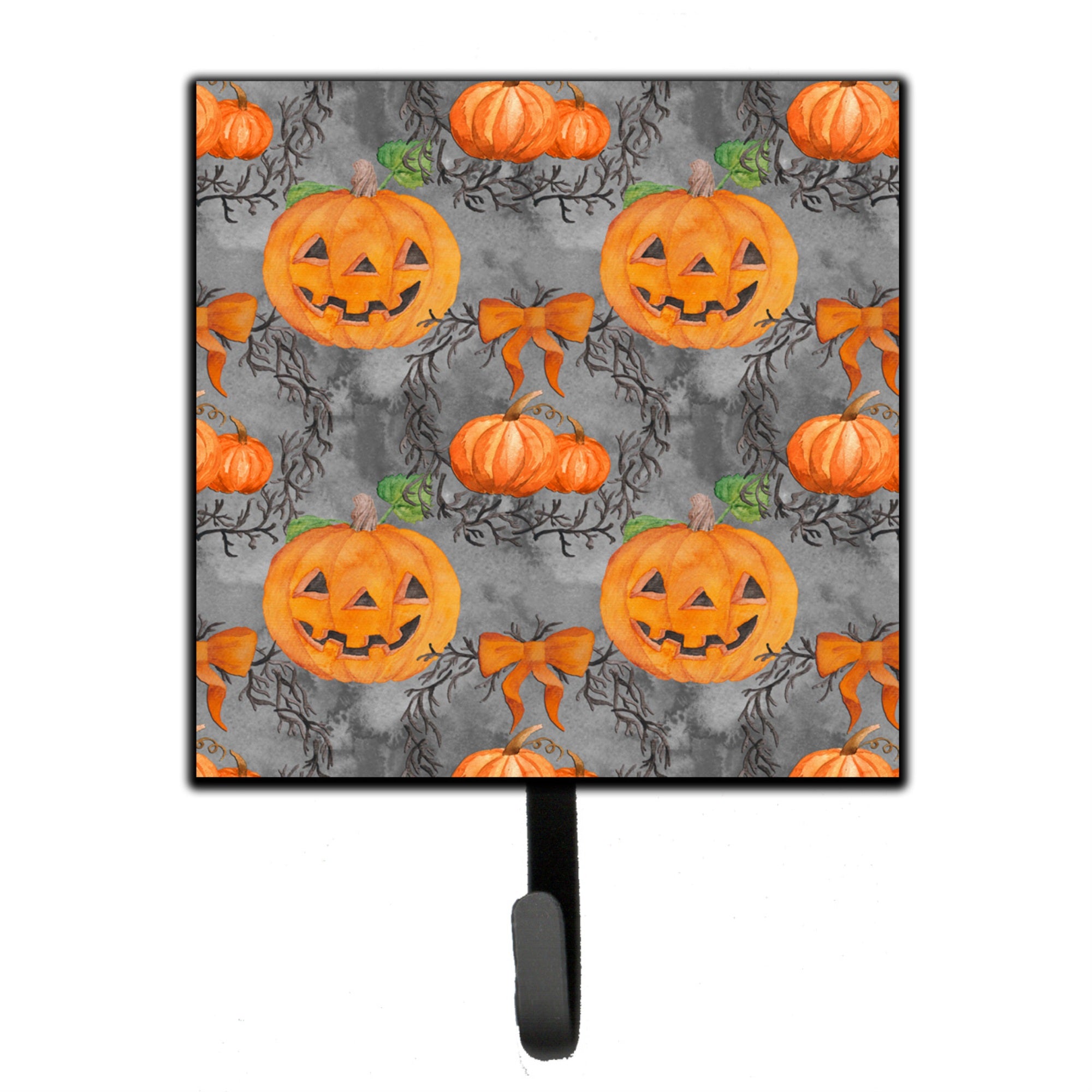 Caroline'S Treasures Watercolor Halloween Pumpkins Wall Hook, Small, Multicolor