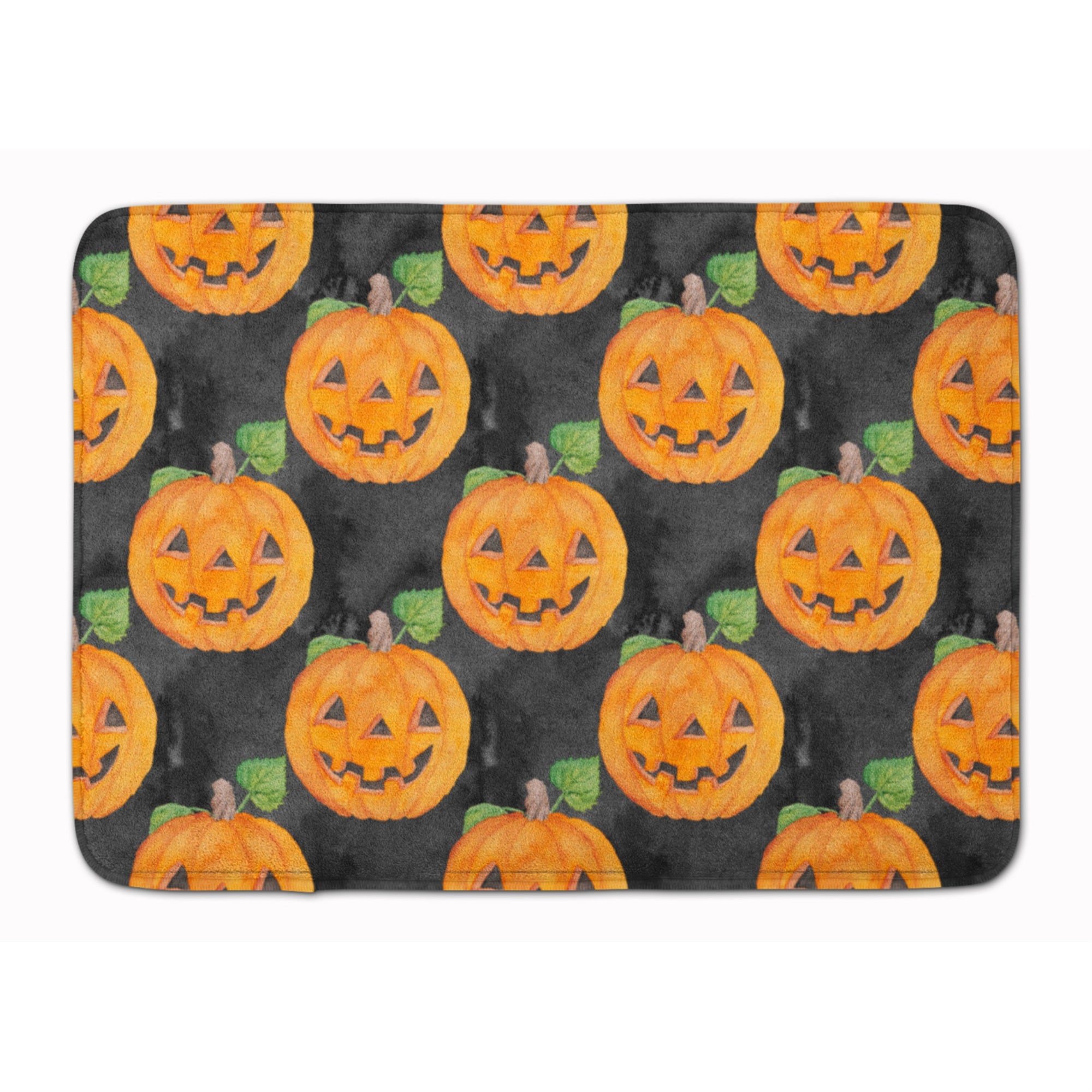 Caroline'S Treasures Watercolor Halloween Jack-O-Lantern Floor Mat, 19 H X 27 W, Multicolor