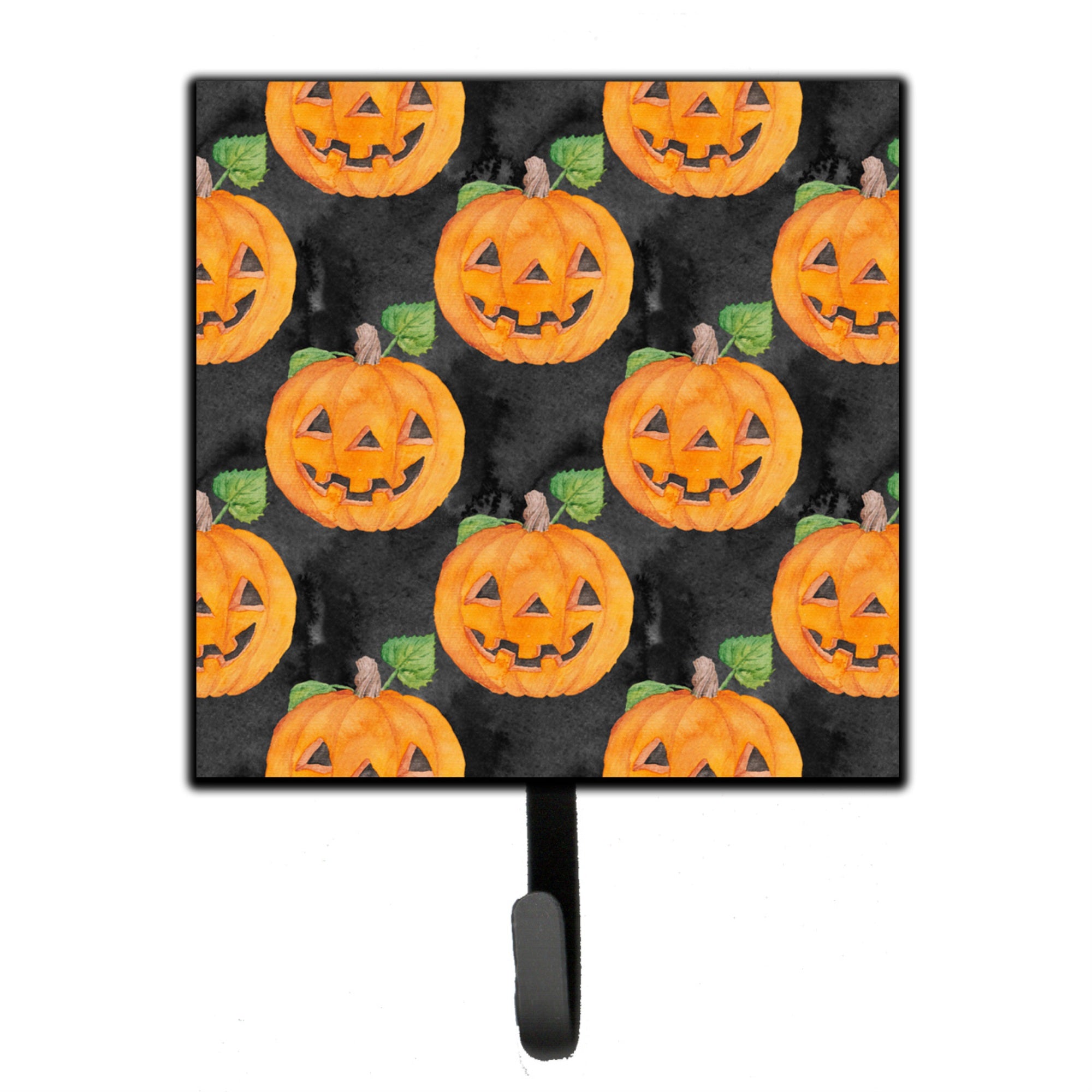 Caroline'S Treasures Watercolor Halloween Jack-O-Lantern Wall Hook, Small, Multicolor