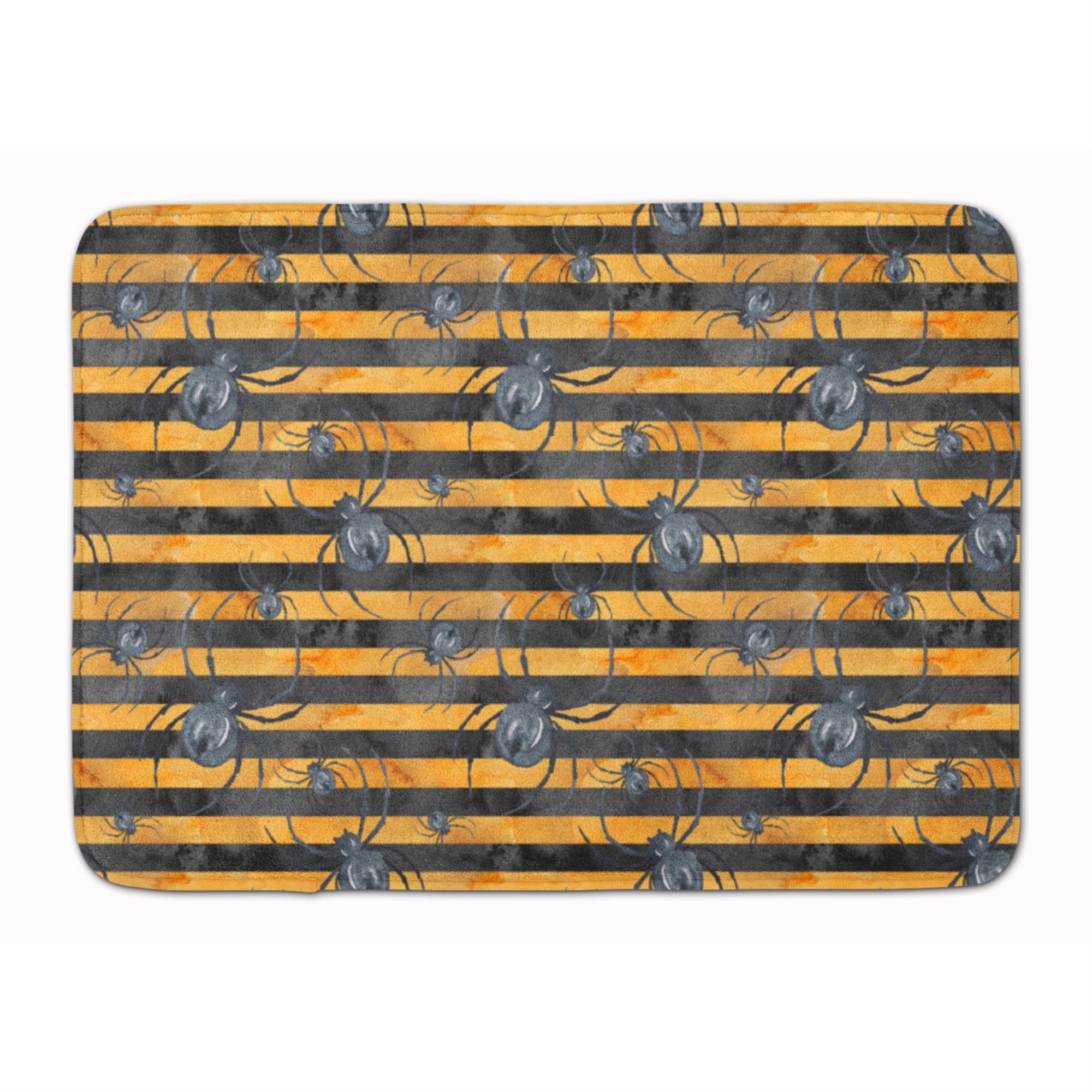 Caroline'S Treasures Watercolor Halloween Spiders Floor Mat, 19 H X 27 W, Multicolor