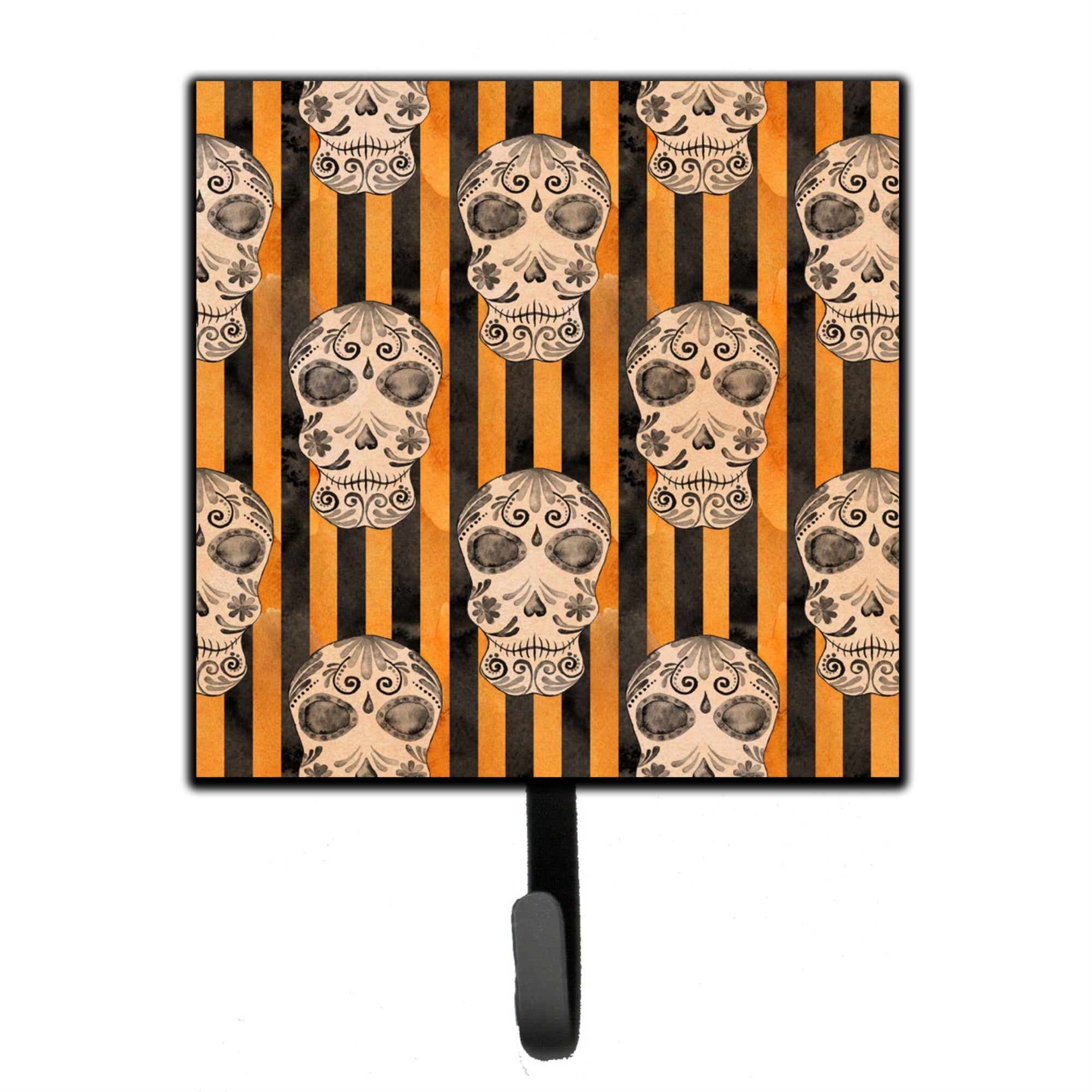 Caroline'S Treasures Watercolor Halloween Day Of The Dead Head Wall Hook, Small, Multicolor