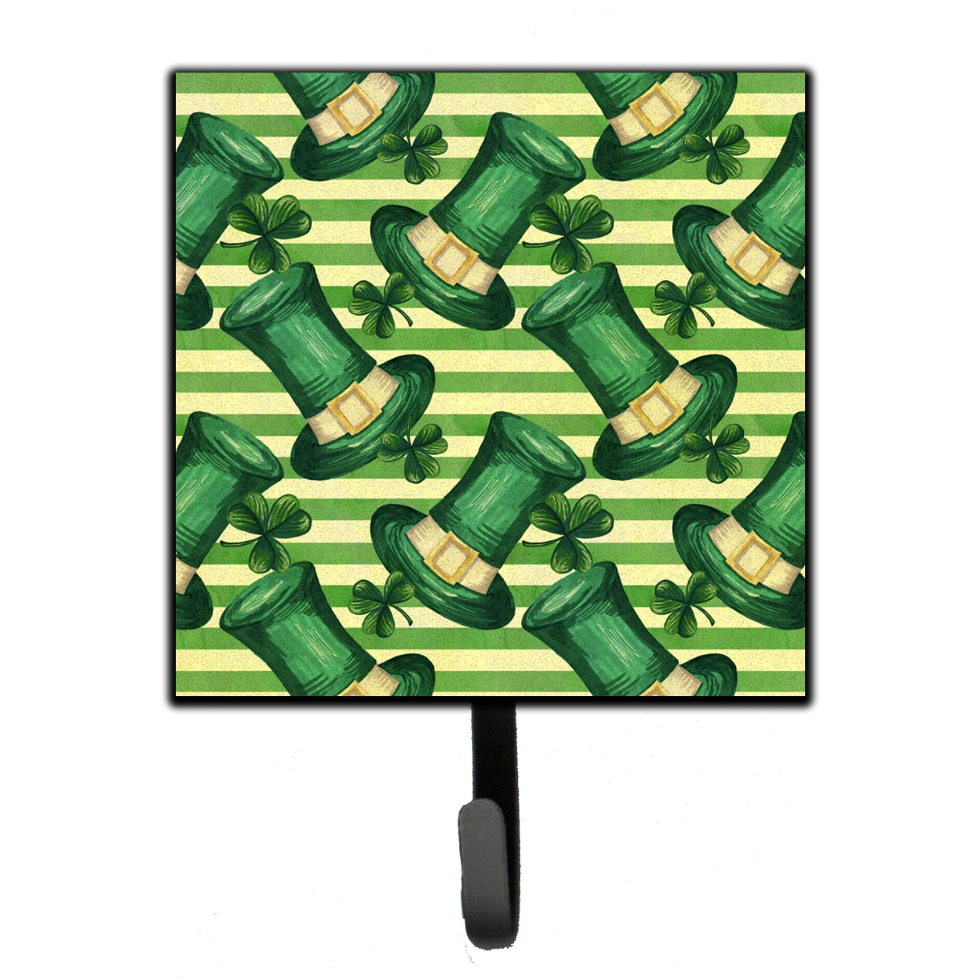 Caroline'S Treasures Watercolor St Patrick'S Day Leprechaun Hat Wall Hook, Small, Multicolor