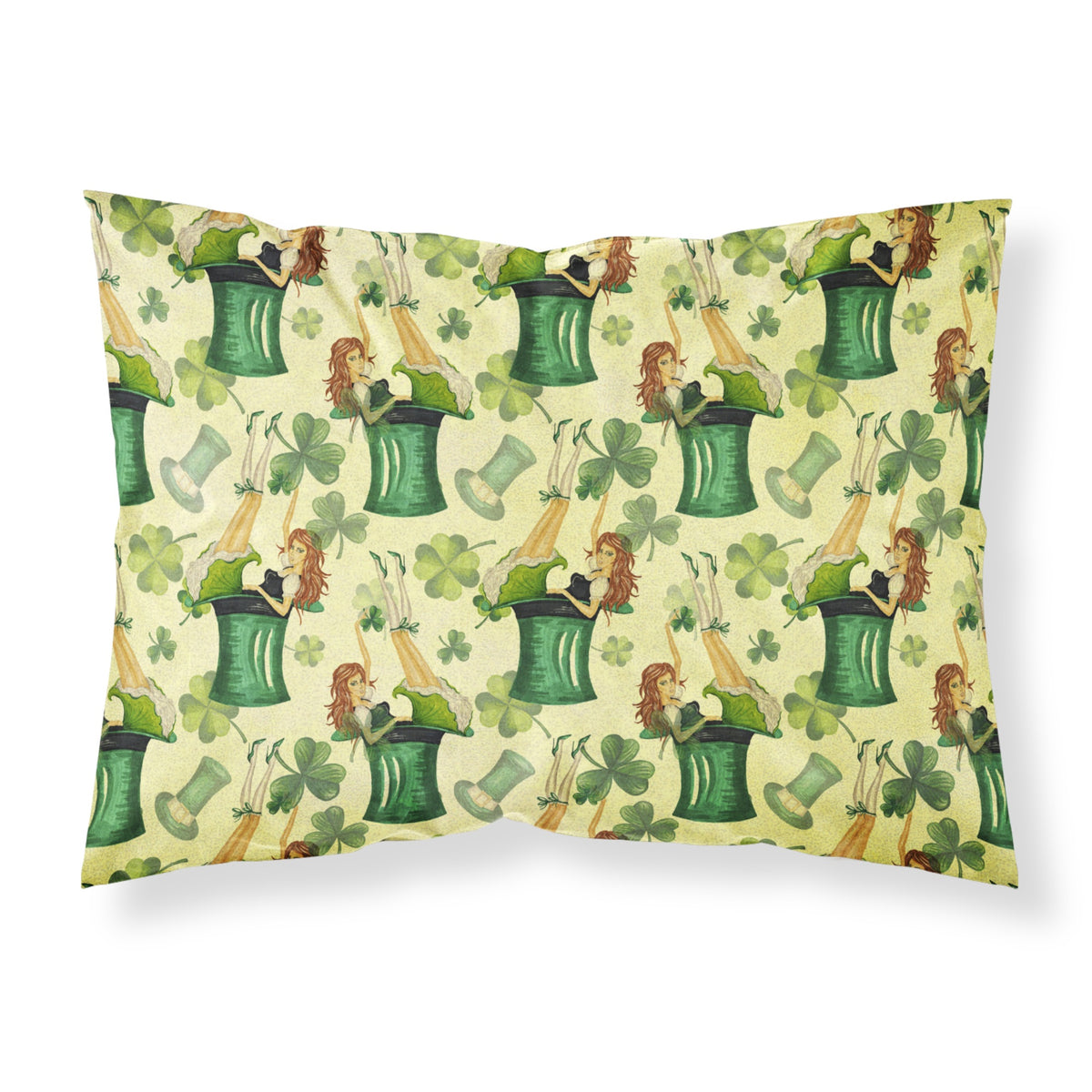 Caroline'S Treasures Watercolor St Patrick'S Day Party Pillowcase, Standard, Multicolor
