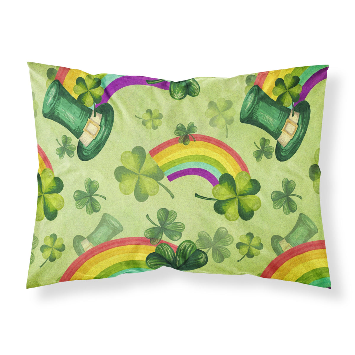 Caroline'S Treasures Watercolor St Patrick'S Day Lucky Leprechan Pillowcase, Standard, Multicolor
