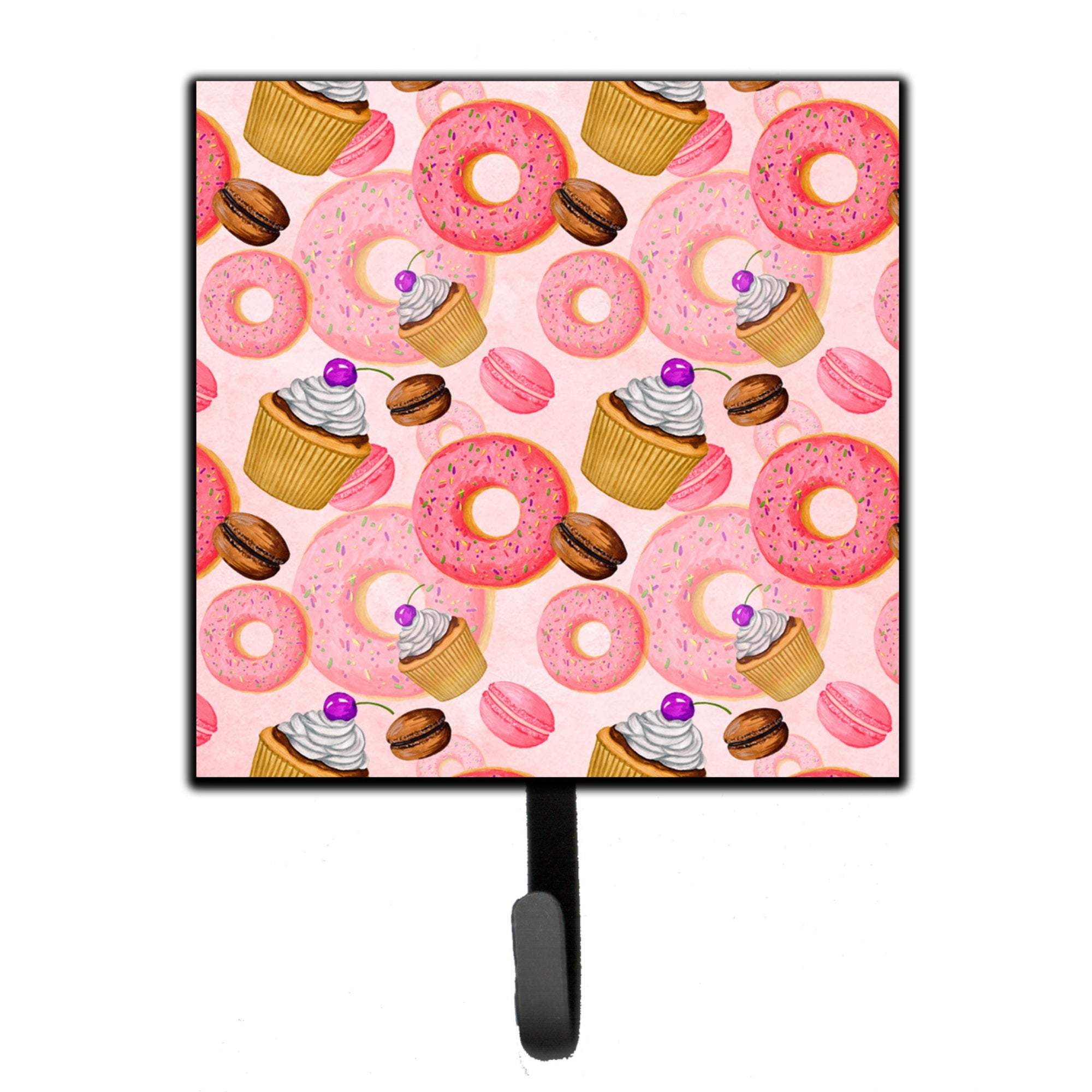 Caroline'S Treasures Watercolor Sweet Pastries Wall Hook, Small, Multicolor