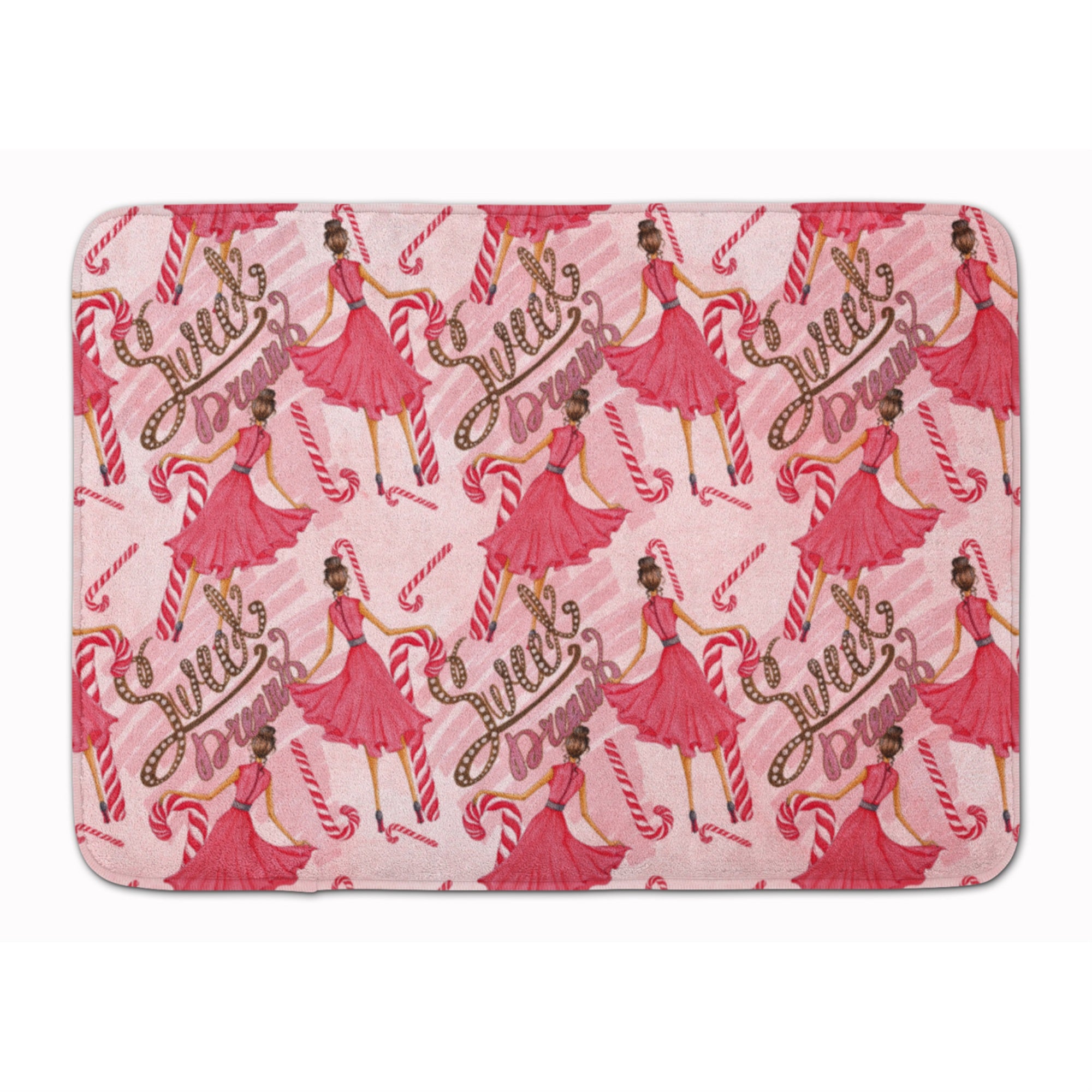 Caroline'S Treasures Watercolor Sweets Galore Floor Mat, 19 H X 27 W, Multicolor