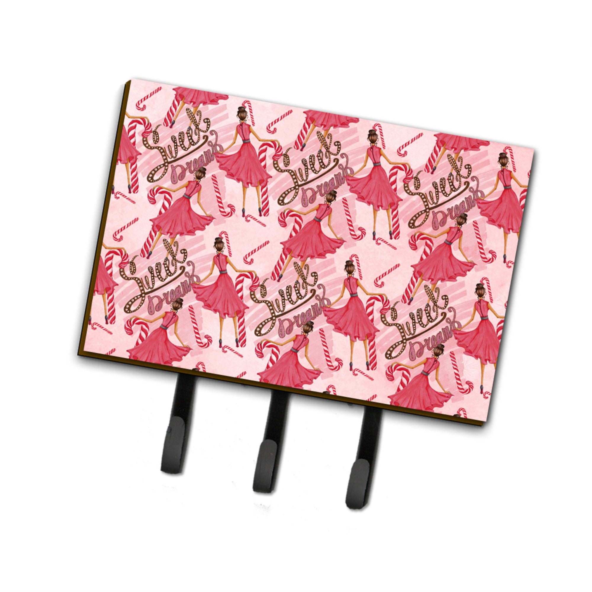 Caroline'S Treasures Watercolor Sweets Galore Wall Hook, Triple, Multicolor