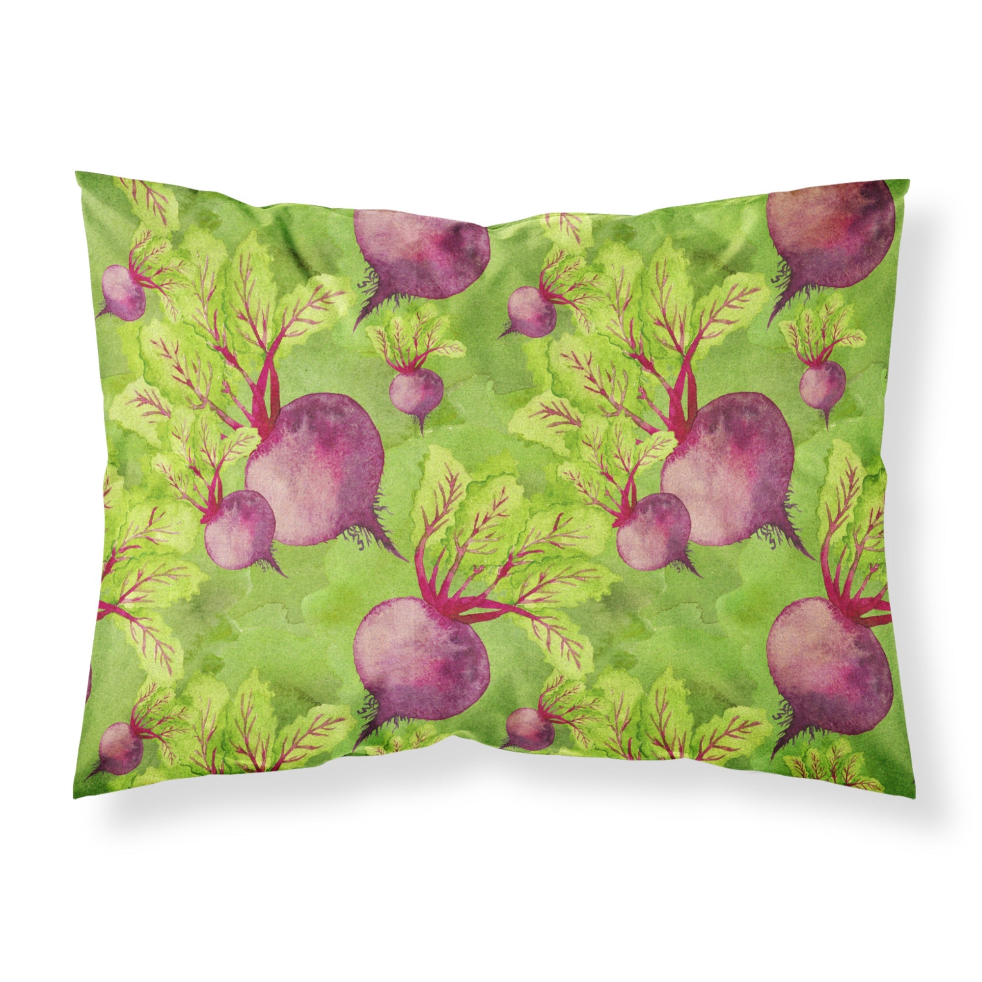 Caroline'S Treasures Watercolor Raddishes Printed, Polyester Envelope Closure Pillowcase, Standard, Multicolor