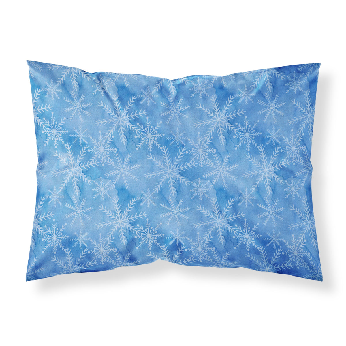 Caroline'S Treasures Watercolor Dark Blue Winter Snowflakes Pillowcase, Standard, Multicolor