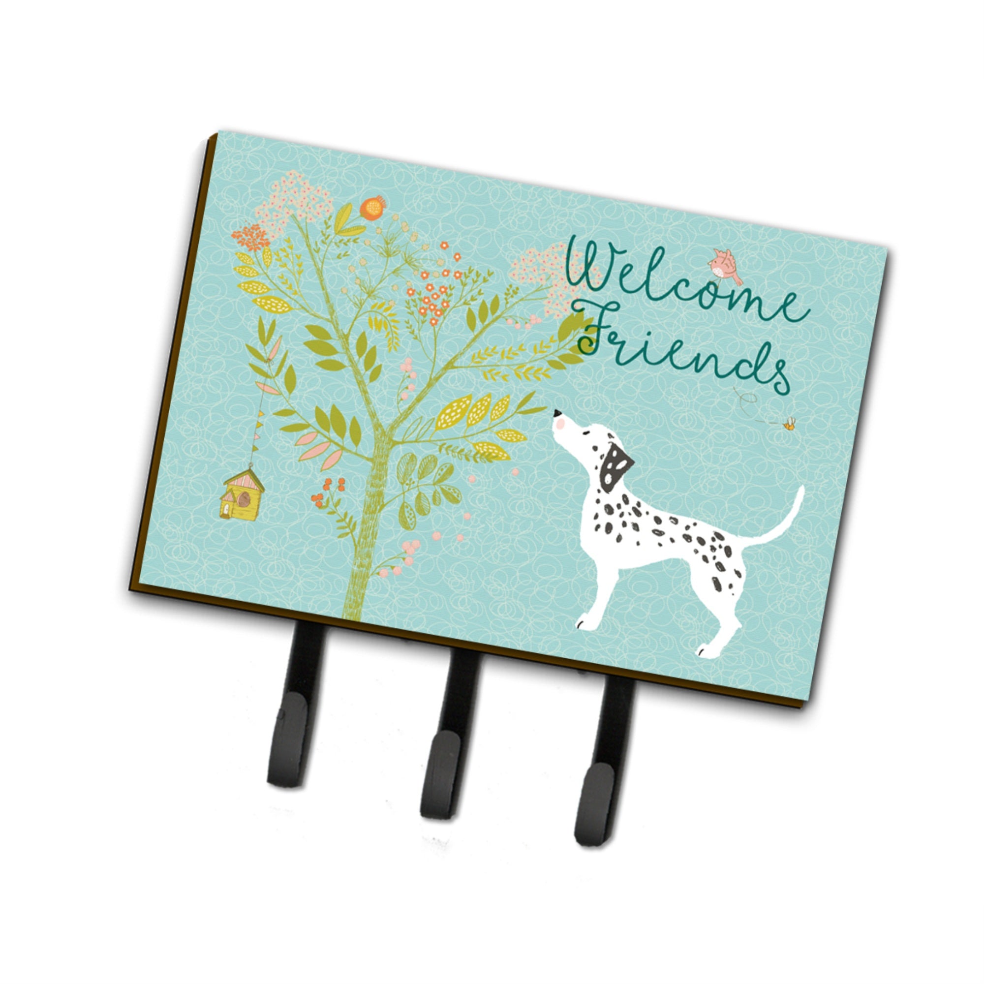 Caroline'S Treasures Welcome Friends Dalmatian Wall Hook, Triple