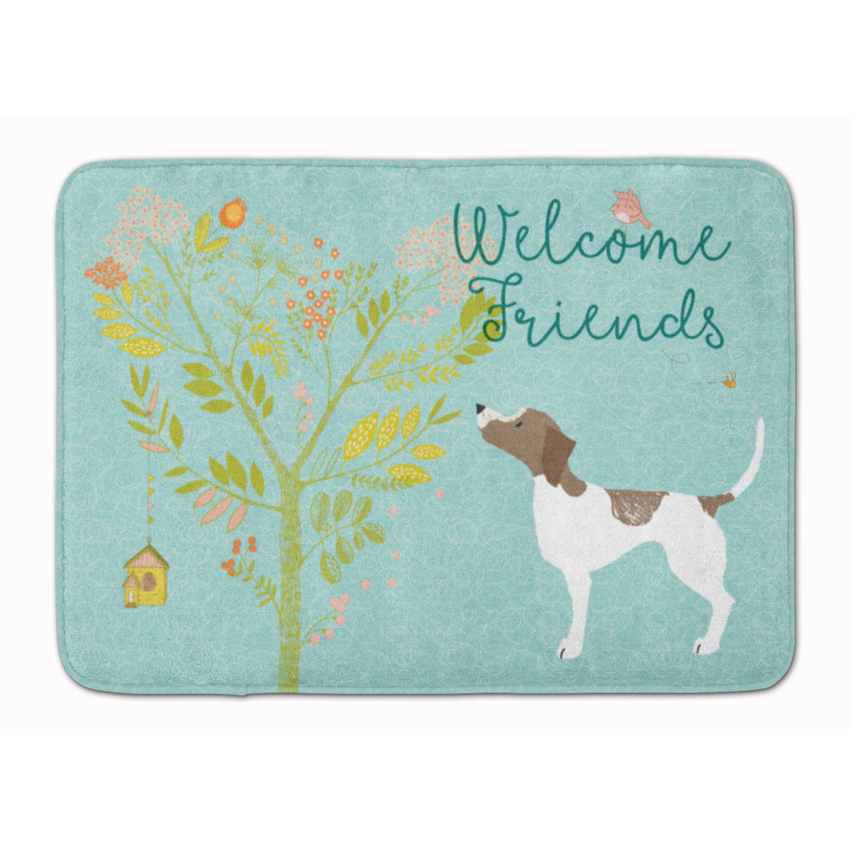 Caroline'S Treasures Welcome Friends Pointer Floor Mat, 19Hx27W, Multicolor