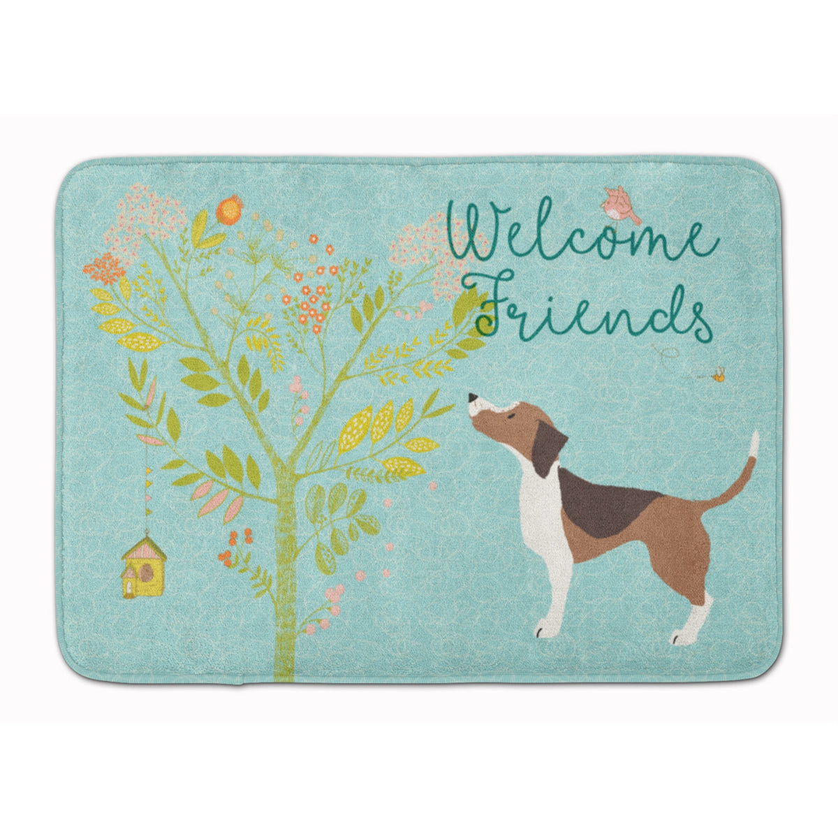 Caroline'S Treasures Welcome Friends Beagle Floor Mat, 19Hx27W, Multicolor