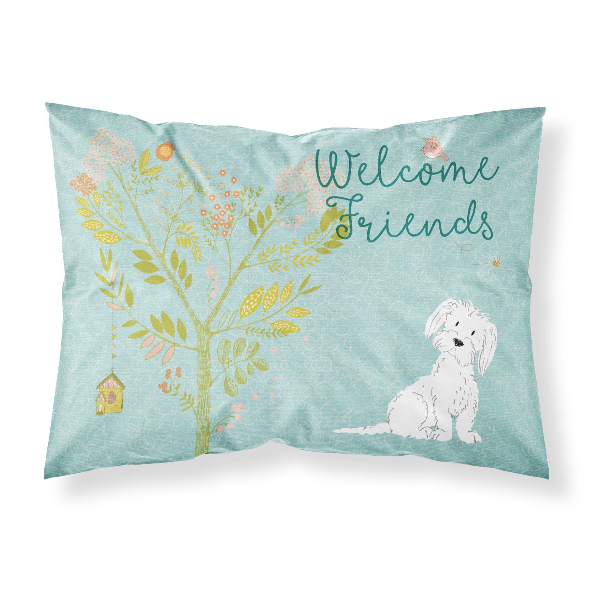 Caroline'S Treasures Welcome Friends Maltese Pillowcase, Standard,