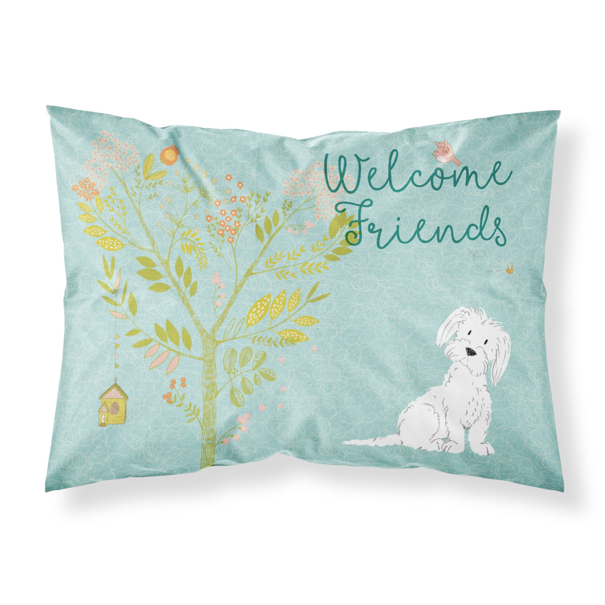 Caroline'S Treasures Welcome Friends Maltese Pillowcase, Standard,