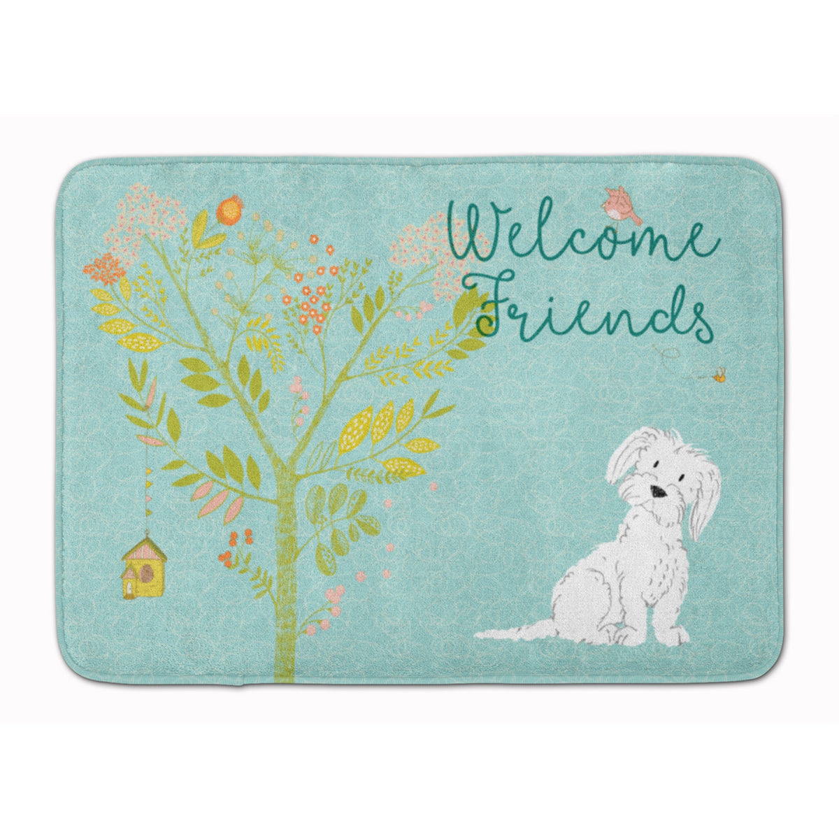 Caroline'S Treasures Welcome Friends Maltese Floor Mat, 19Hx27W, Multicolor