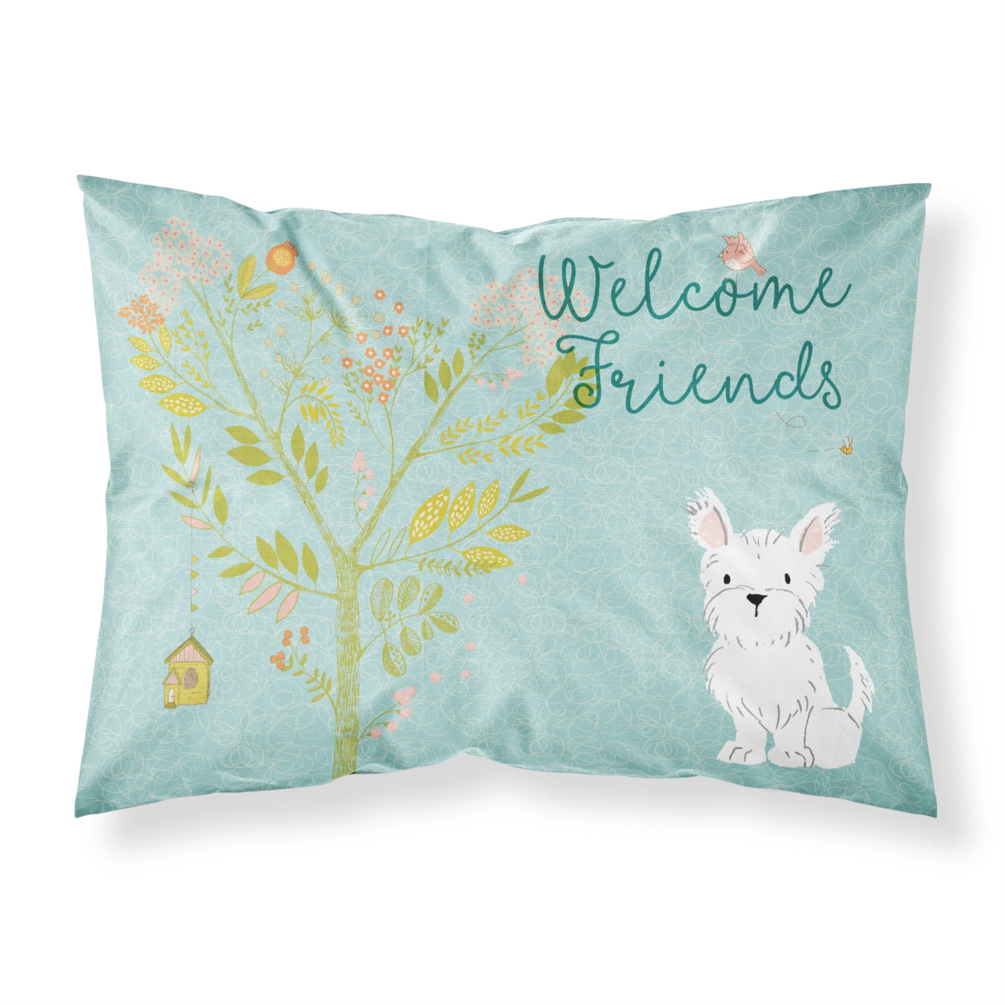 Caroline'S Treasures Welcome Friends Westie Pillowcase, Standard