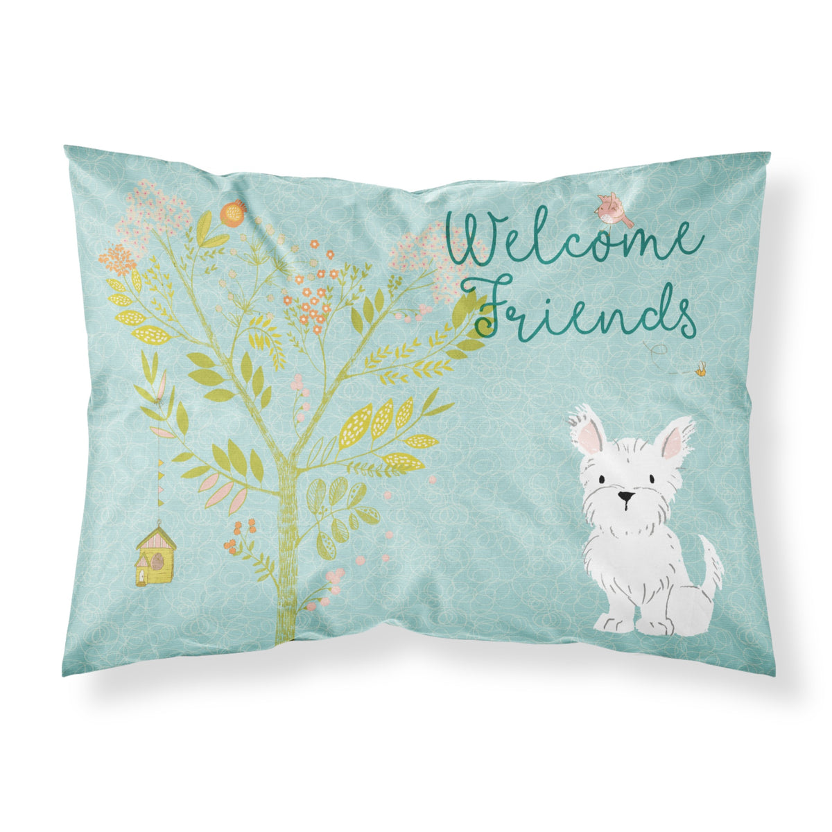 Caroline'S Treasures Welcome Friends Westie Pillowcase, Standard