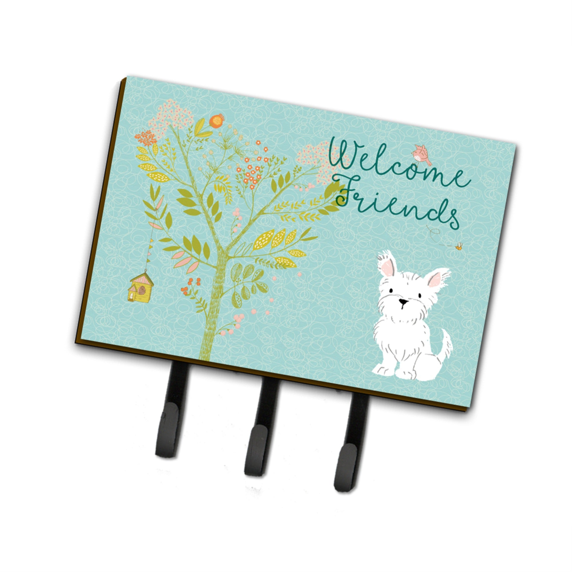 Caroline'S Treasures Welcome Friends Westie Wall Hook, Triple
