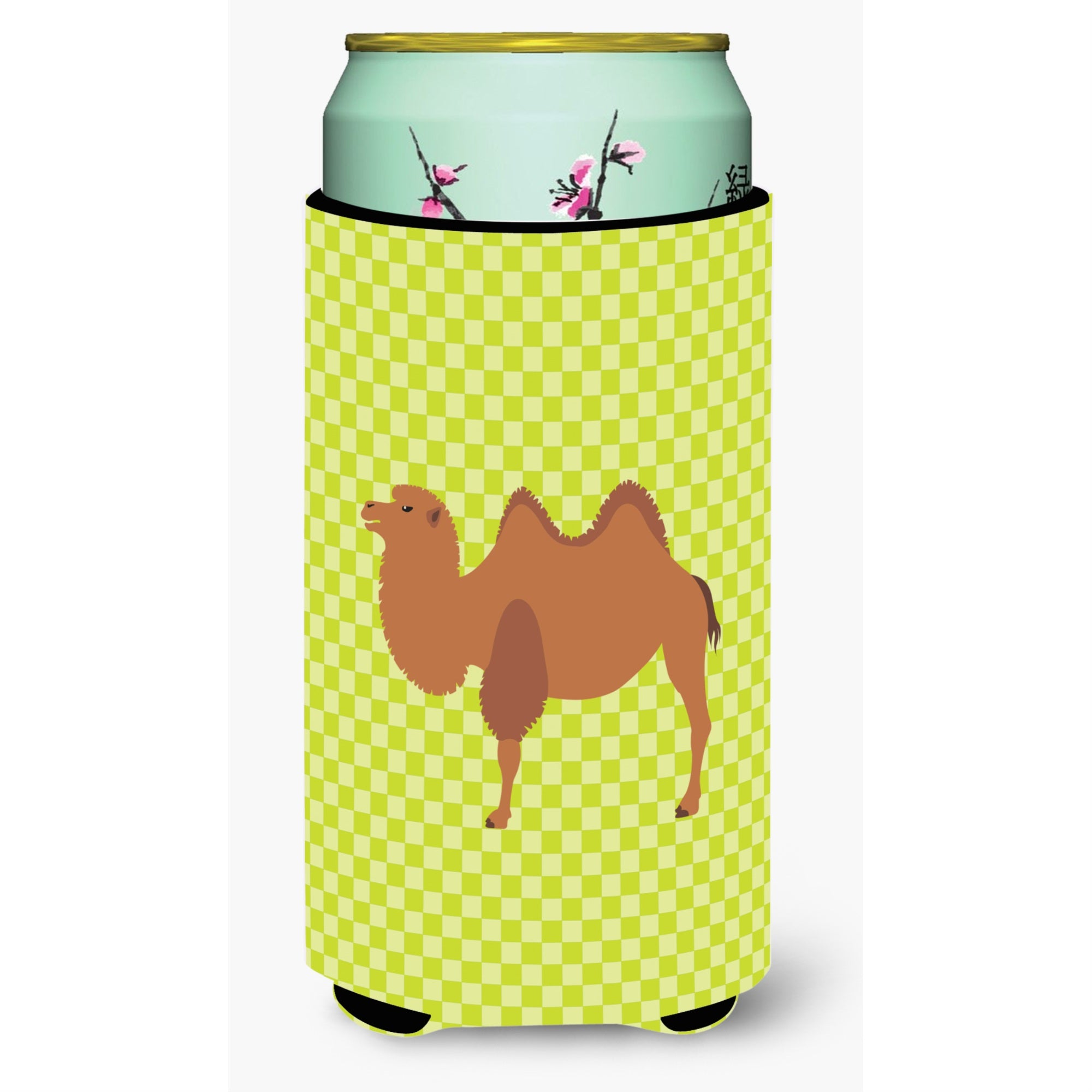 Caroline'S Treasures Bactrian Camel Green Decorative Can Hugger, Tall Boy, Multicolor