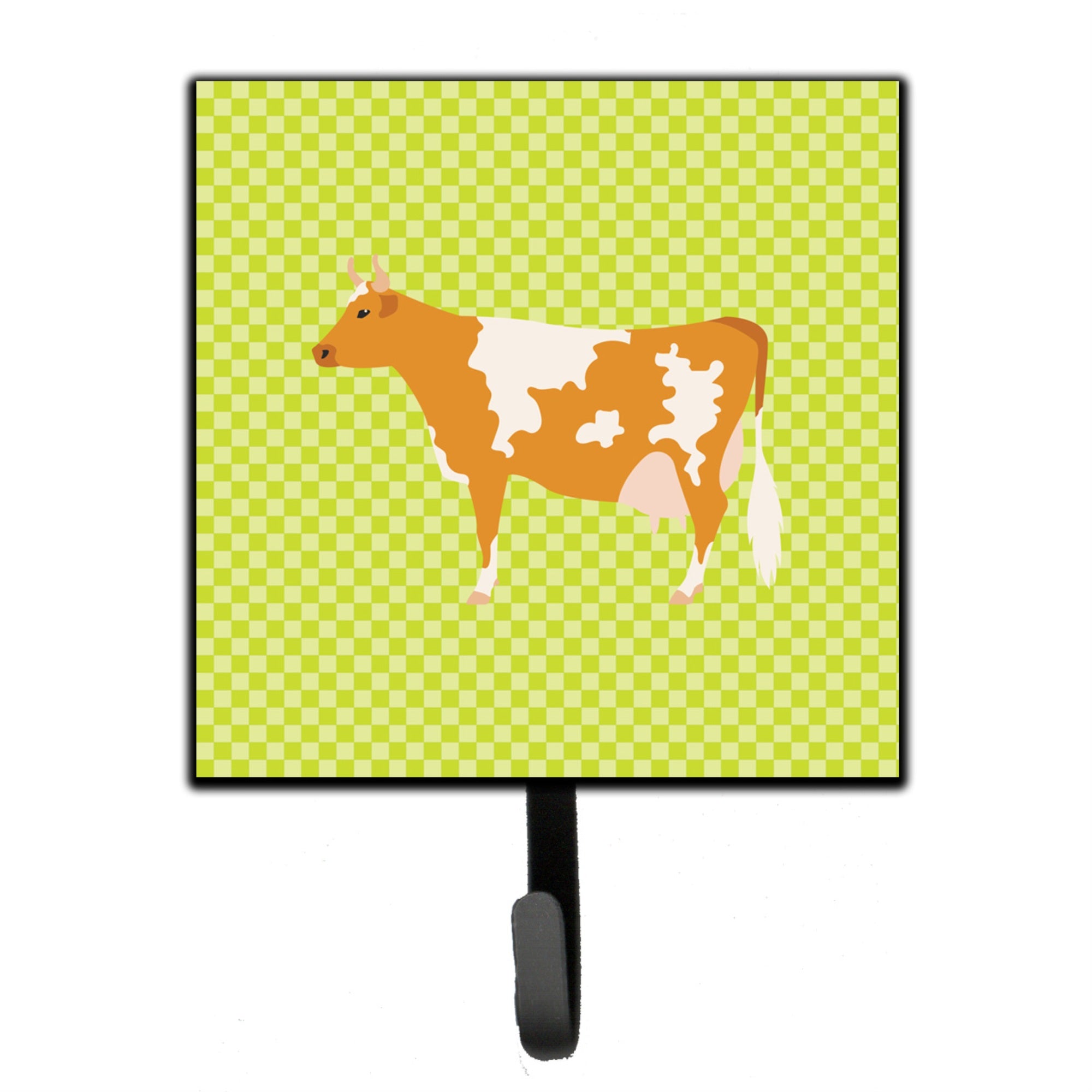 Caroline'S Treasures Guernsey Cow Green Wall Hook, Small, Multicolor