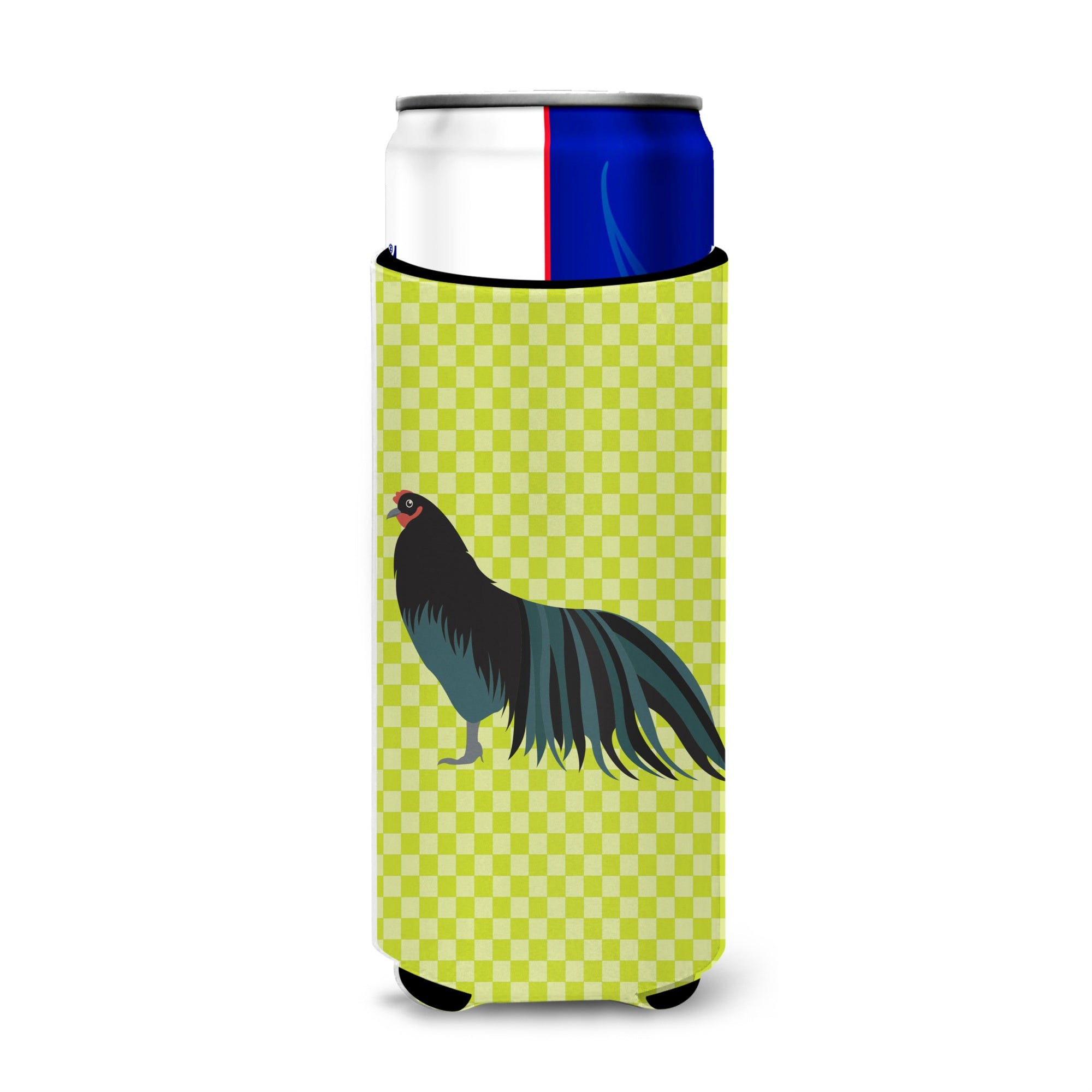 Caroline'S Treasures Sumatra Chicken Green Decorative Can Hugger, Slim, Multicolor