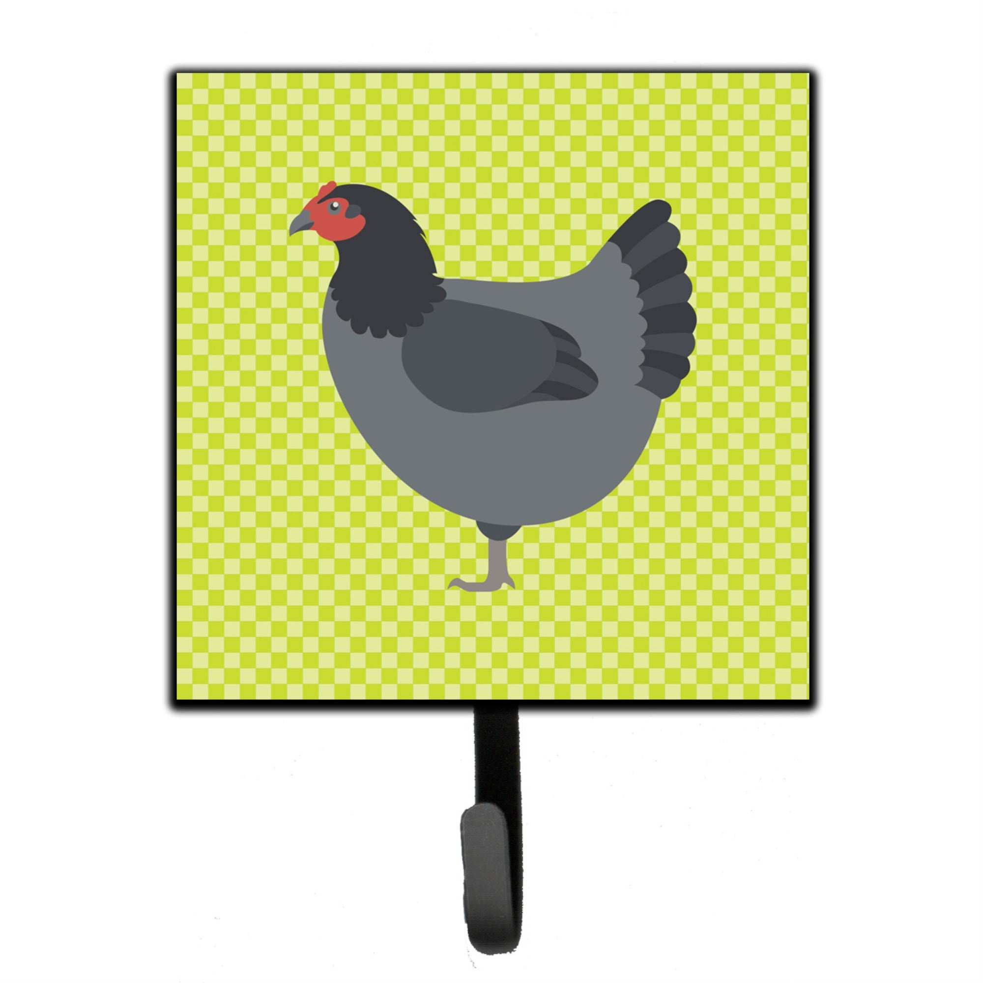 Caroline'S Treasures Jersey Giant Chicken Green Wall Hook, Small, Multicolor