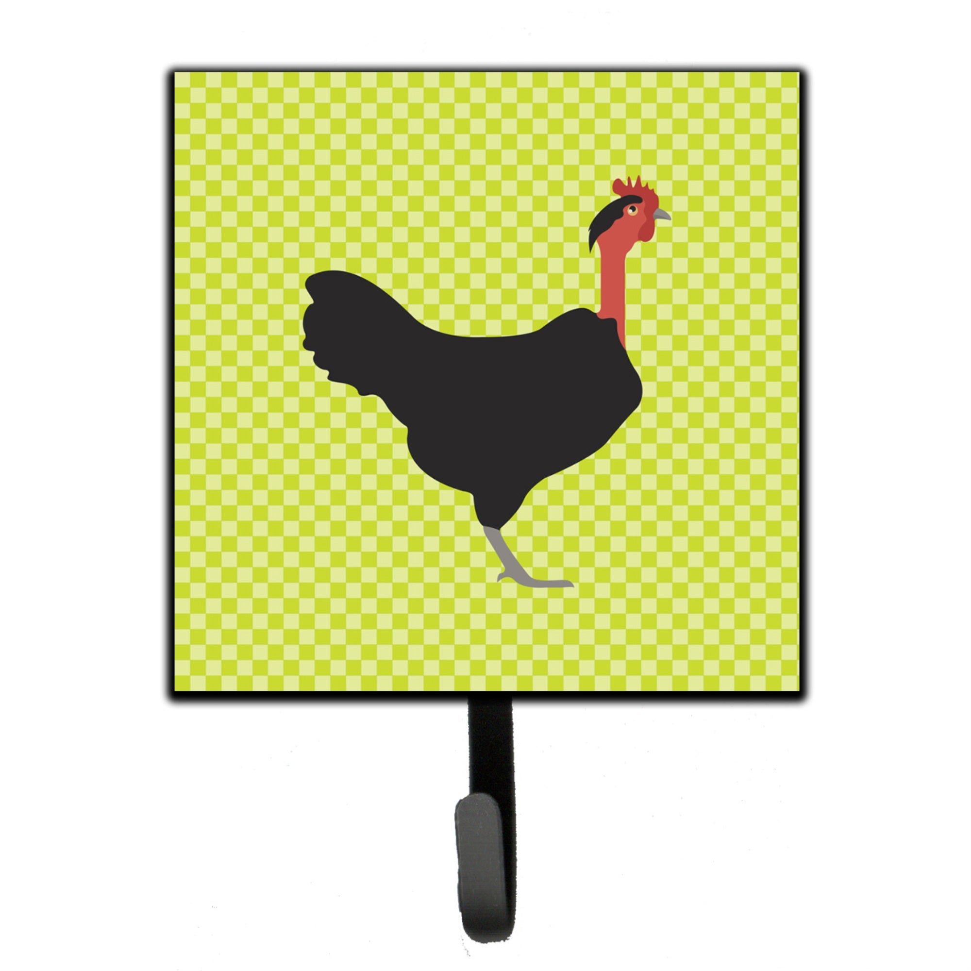 Caroline'S Treasures Naked Neck Chicken Green Wall Hook, Small, Multicolor